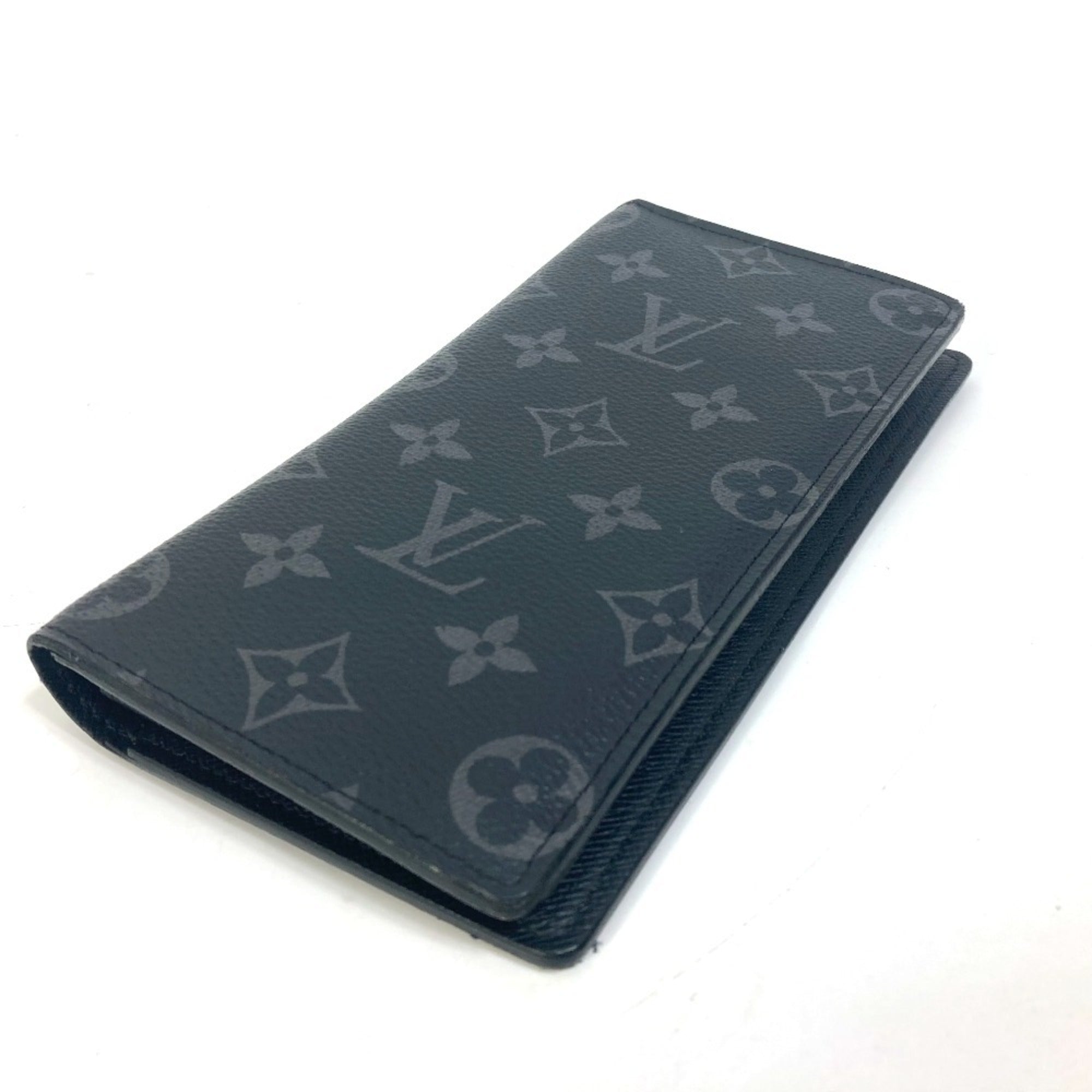 Louis Vuitton Monogram Eclipse Black Monogram Eclipse Long Wallet (Bi-Fold) (Pre-Owned)