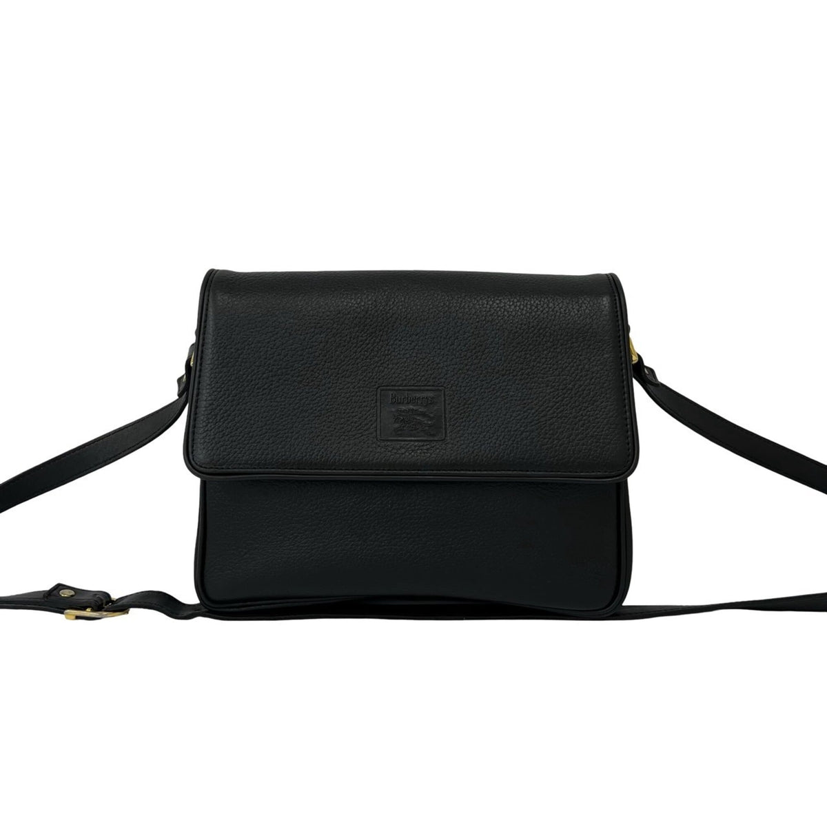 Burberry Black Leather Shoulder Bag (Pre-Owned)