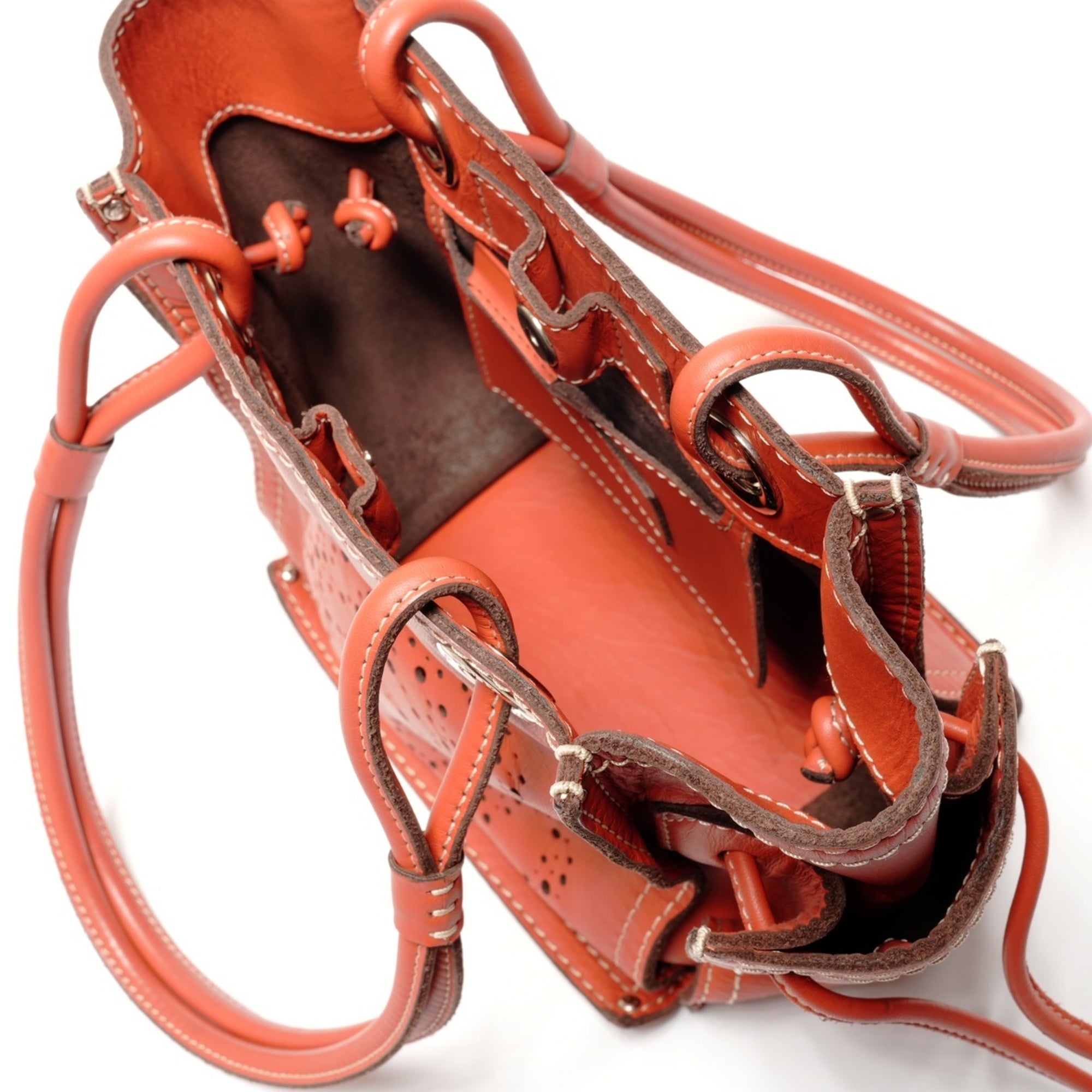 Loewe Orange Handbag (Pre-Owned)