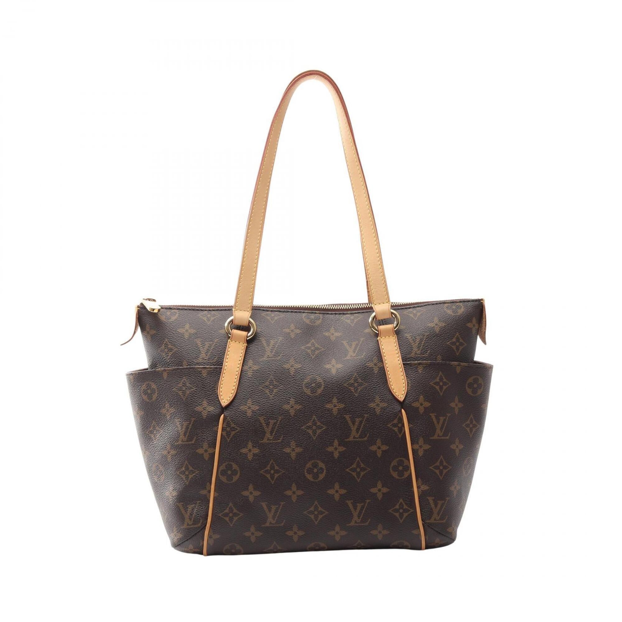 Louis Vuitton Brown Coated Canvas Pvc Monogram Leather Handbag Tote Bag (Pre-Owned)