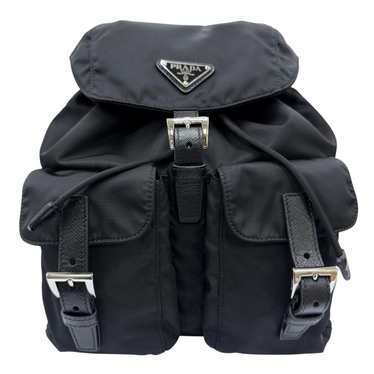 Prada Black Nylon Backpack (Pre-Owned)