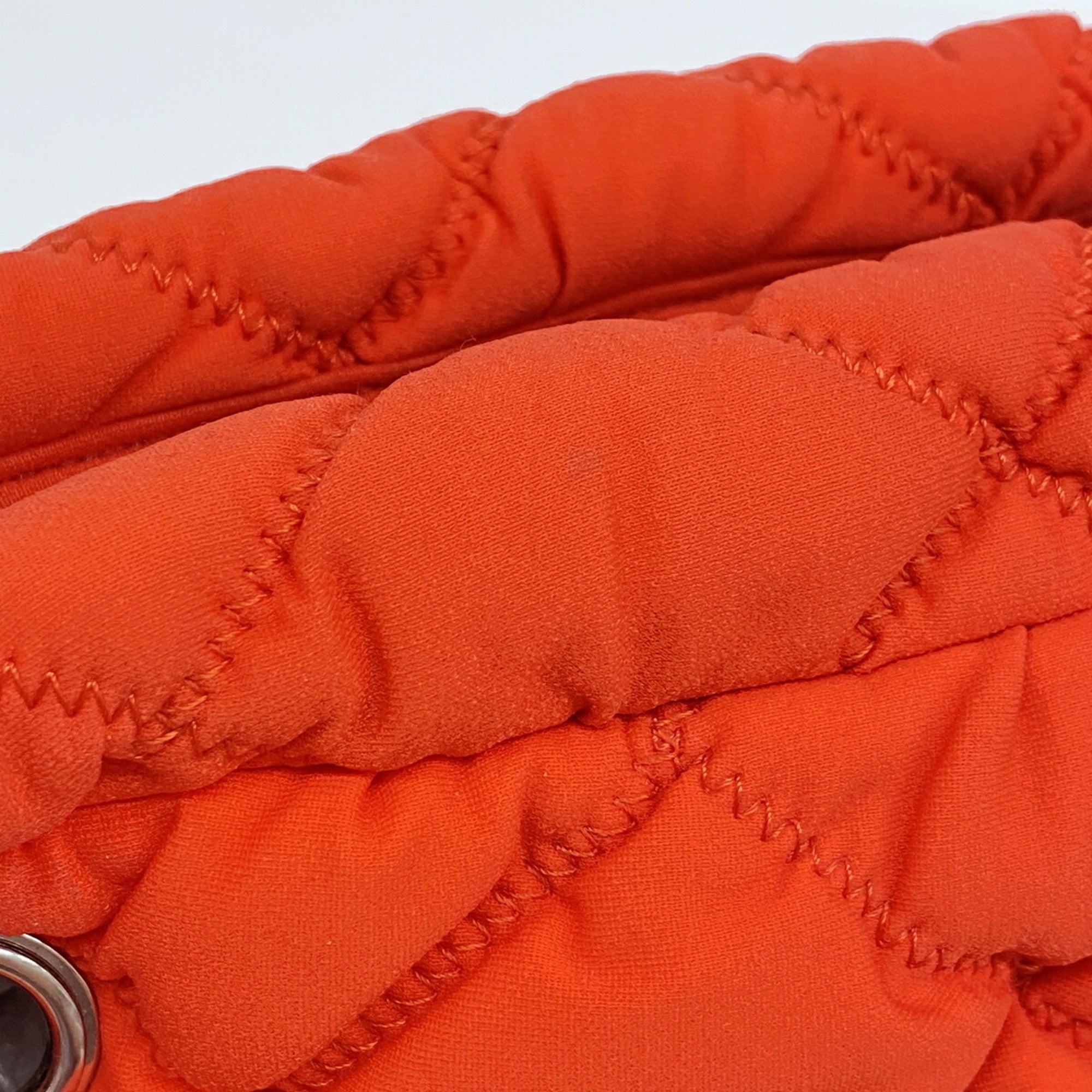 Chanel Red Color Nylon Shoulder Bag (Pre-Owned)