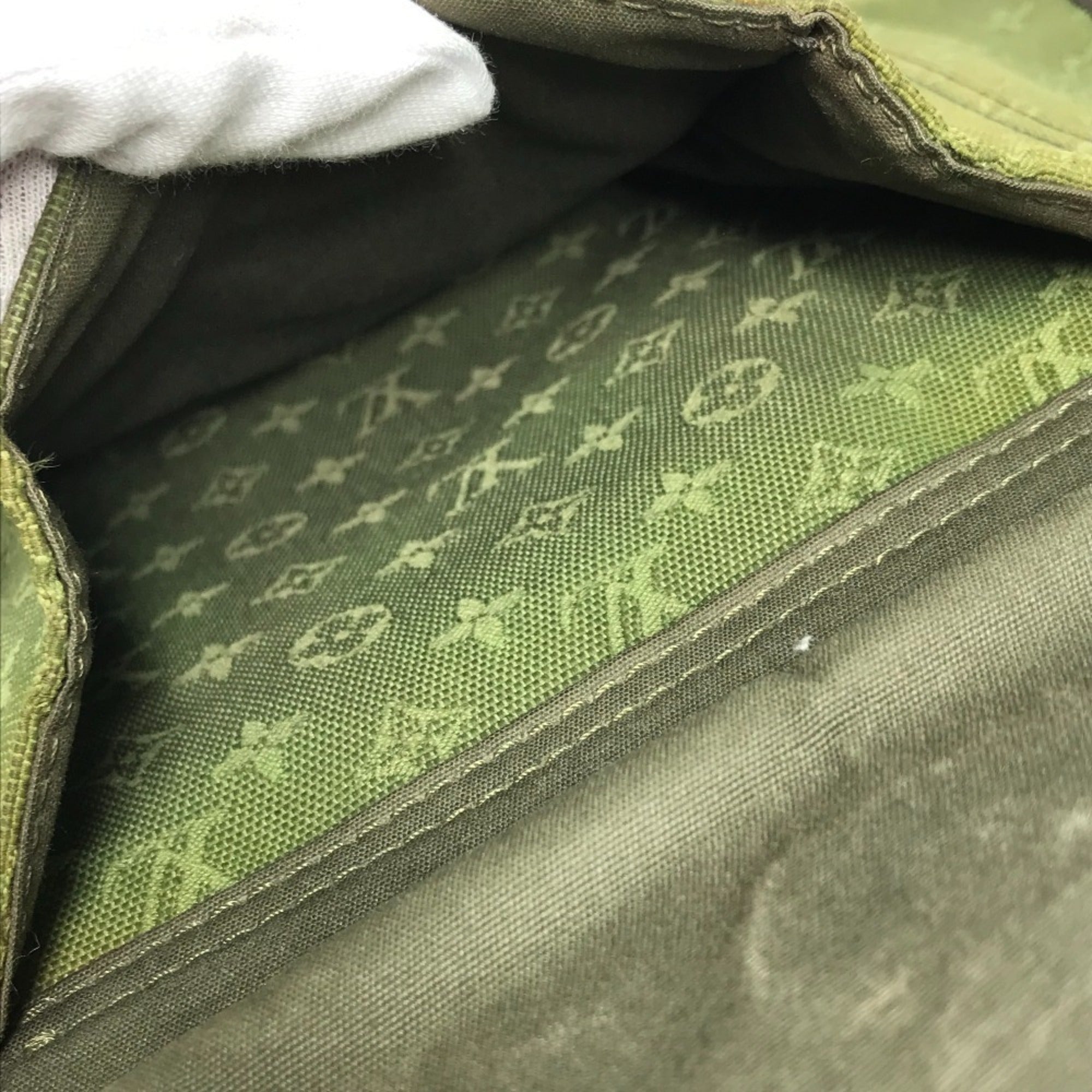 Louis Vuitton Khaki Monogram Mini Canvas Shoulder Bag (Pre-Owned)