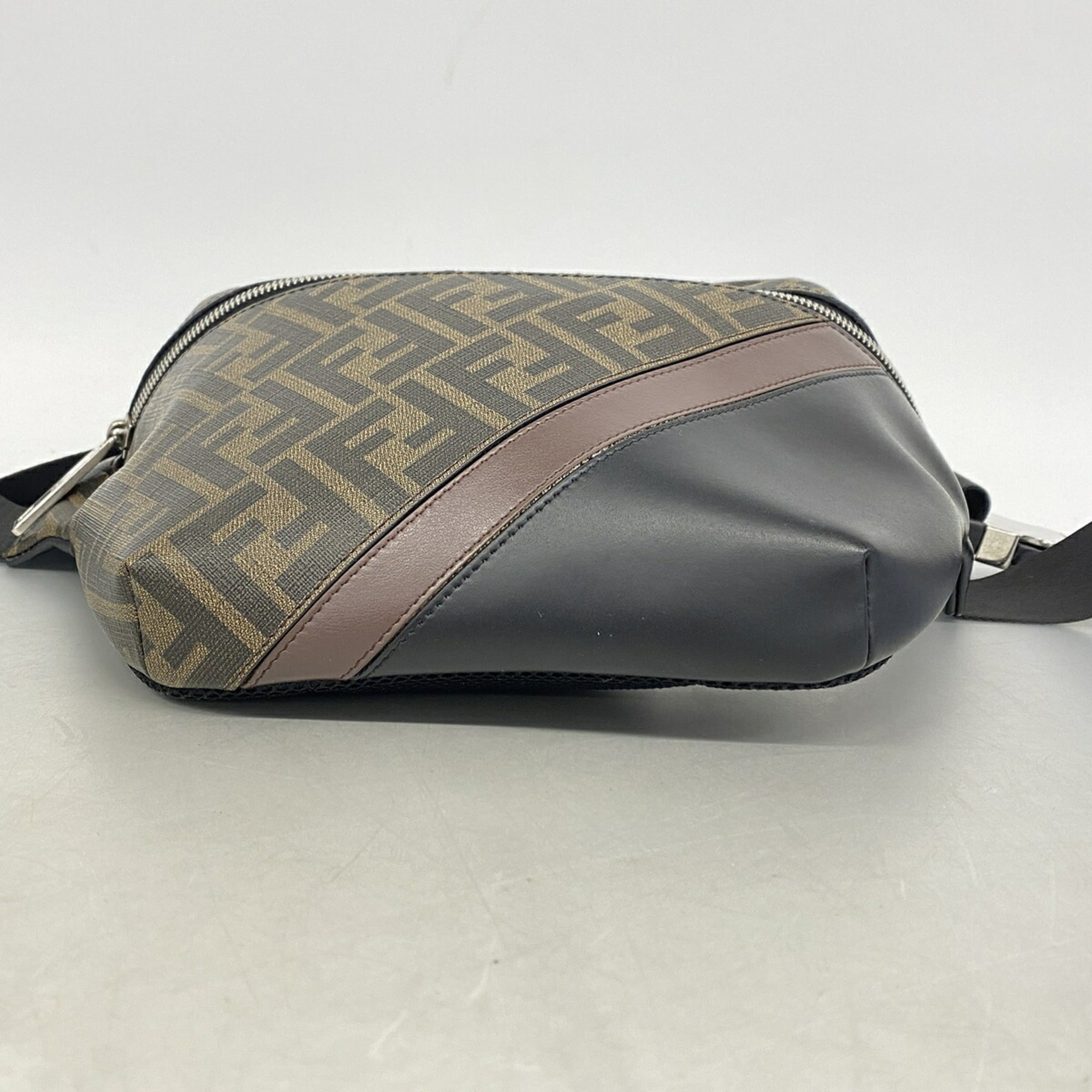 Fendi Brown Pvc Leather Fanny Pack (Pre-Owned)
