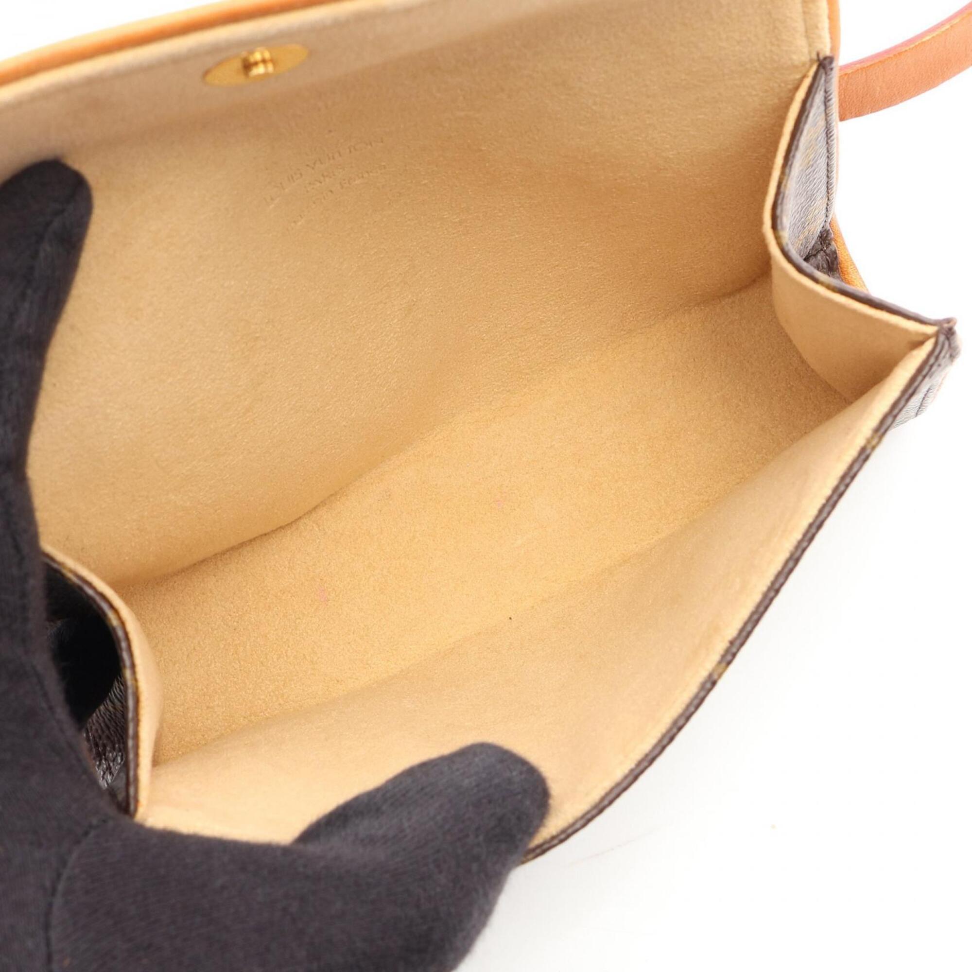 Louis Vuitton Monogram Brown Coated Canvas Leather Fanny Pack (Pre-Owned)
