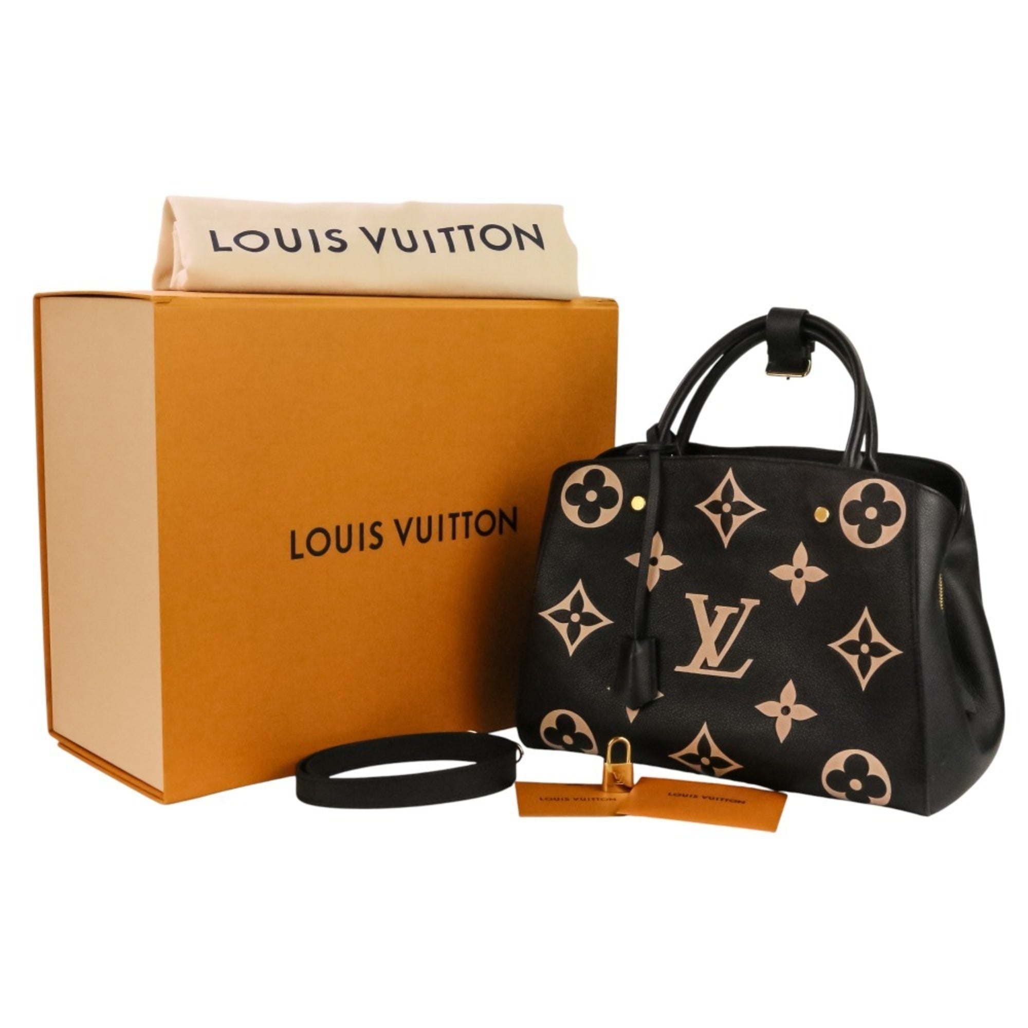 Louis Vuitton Black Monogram Empreinte Handbag (Pre-Owned)