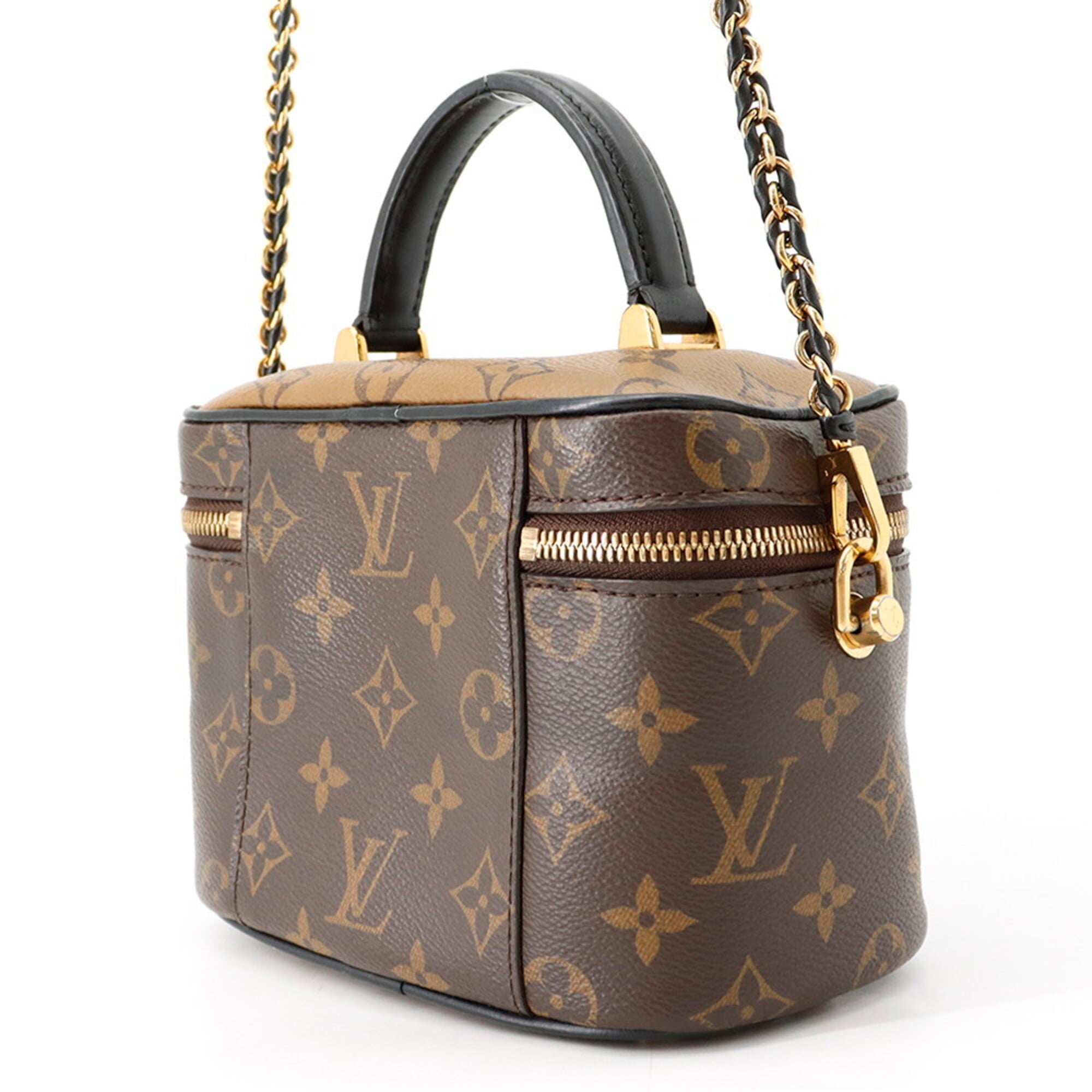 Louis Vuitton Noir Monogram Reverse Handbag Shoulder Bag (Pre-Owned)