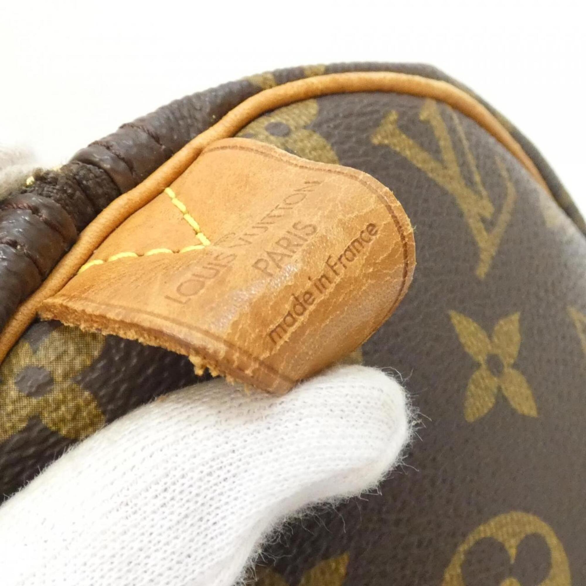 Louis Vuitton Monogram Marron Coated Canvas Boston Bag (Pre-Owned)