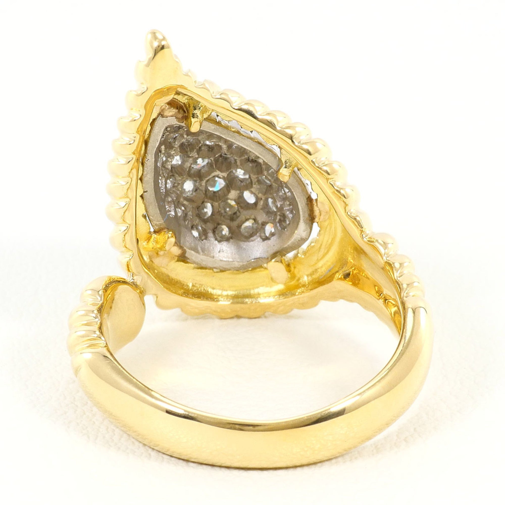 Unbranded Platinum Yellow Gold Yellow Gold (18K) Platinum 900 Band Ring (Pre-Owned)
