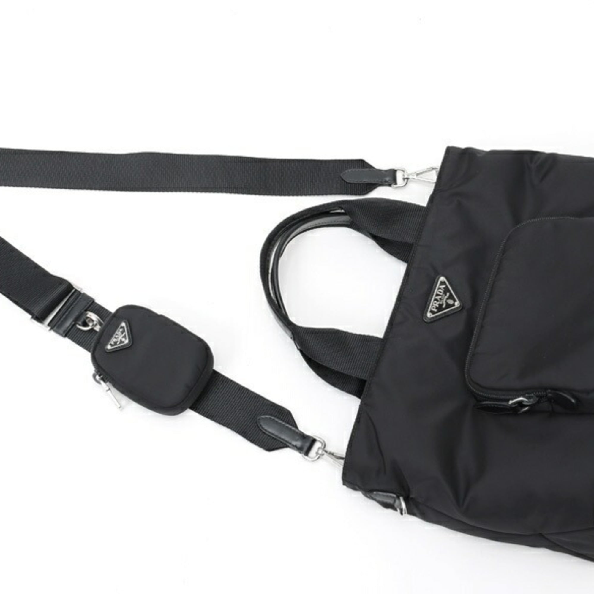 Prada Black Nylon Tote Bag (Pre-Owned)