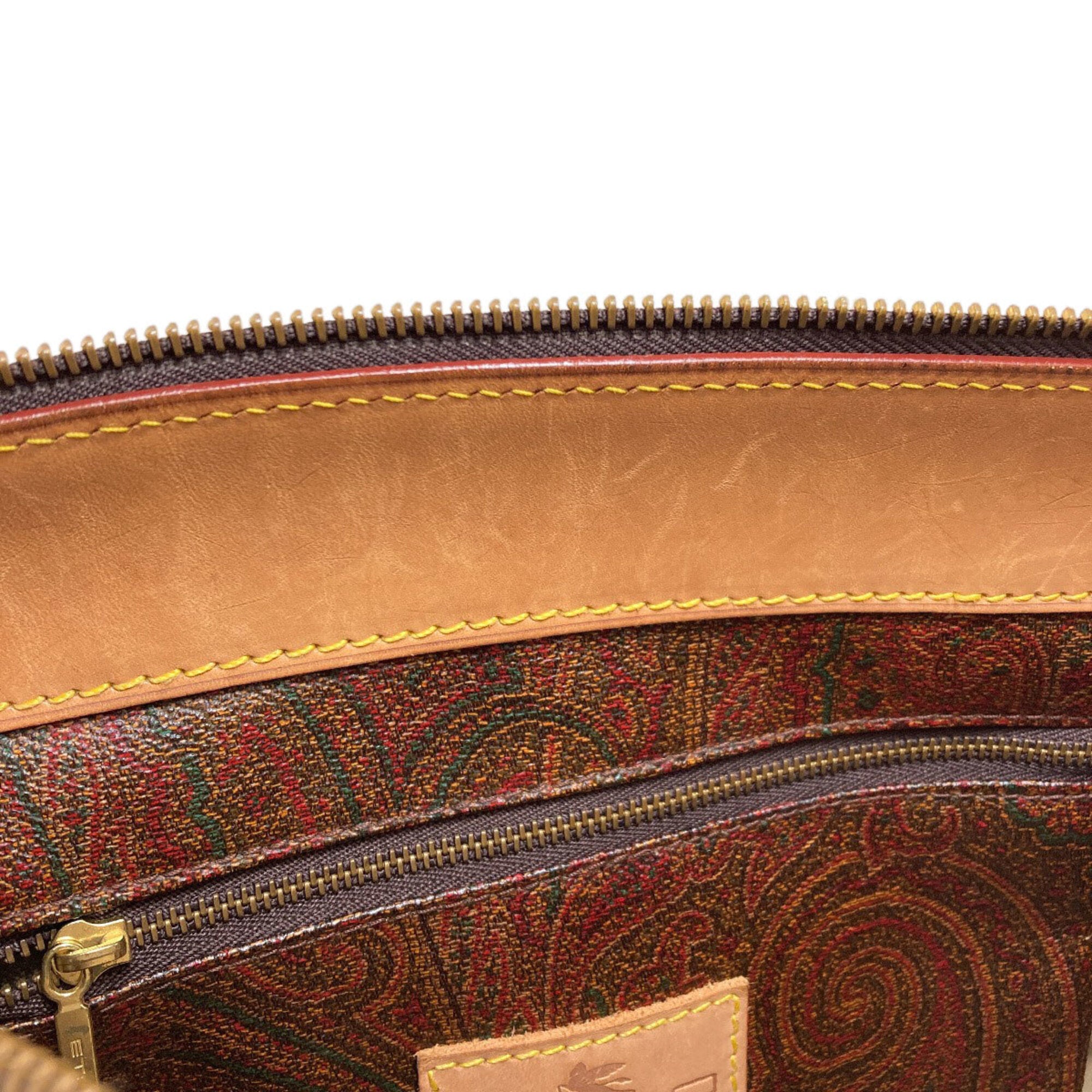 Etro Brown Pvc Boston Bag (Pre-Owned)