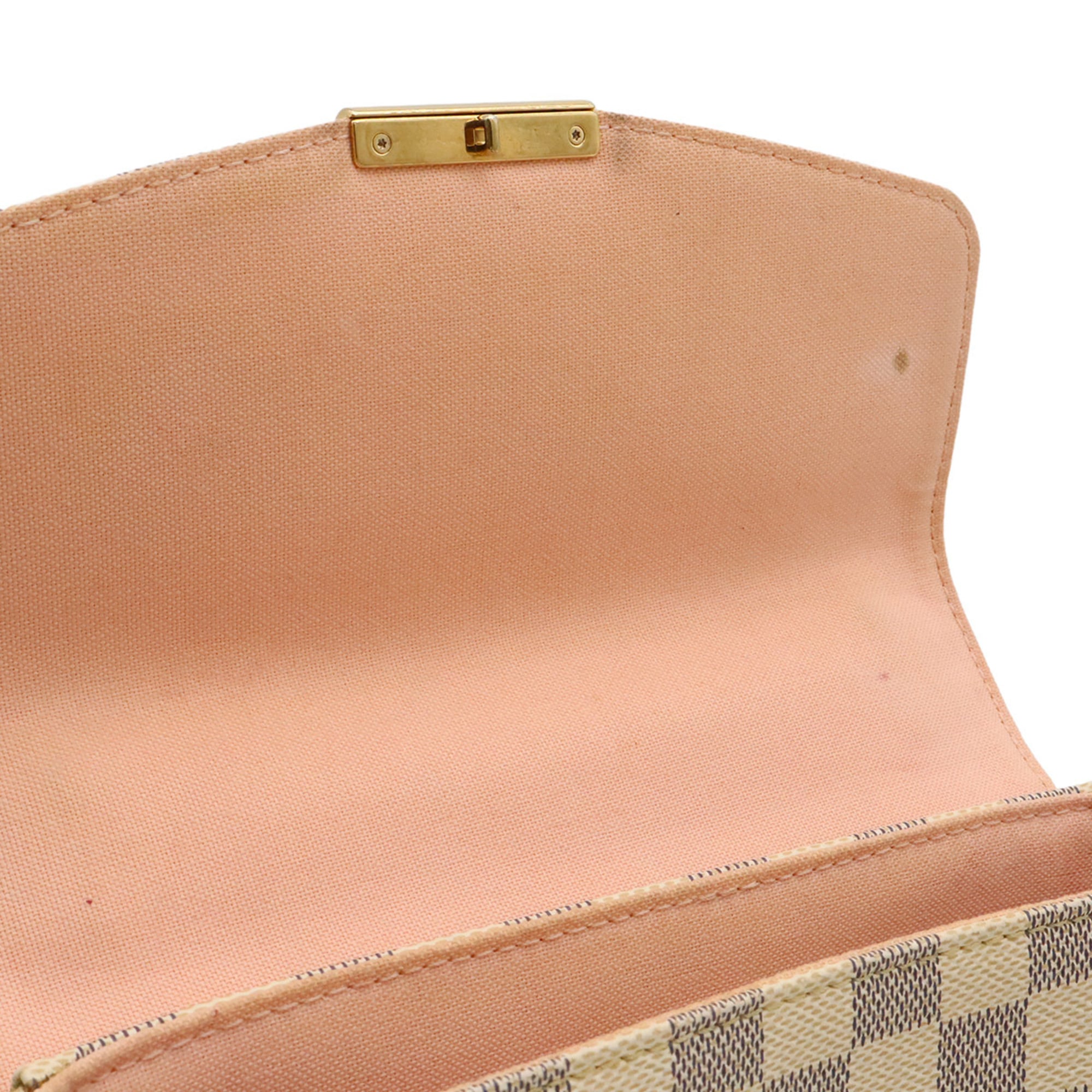 Louis Vuitton Damier Azur Ivory Yellow Damier Azur Handbag Shoulder Bag (Pre-Owned)
