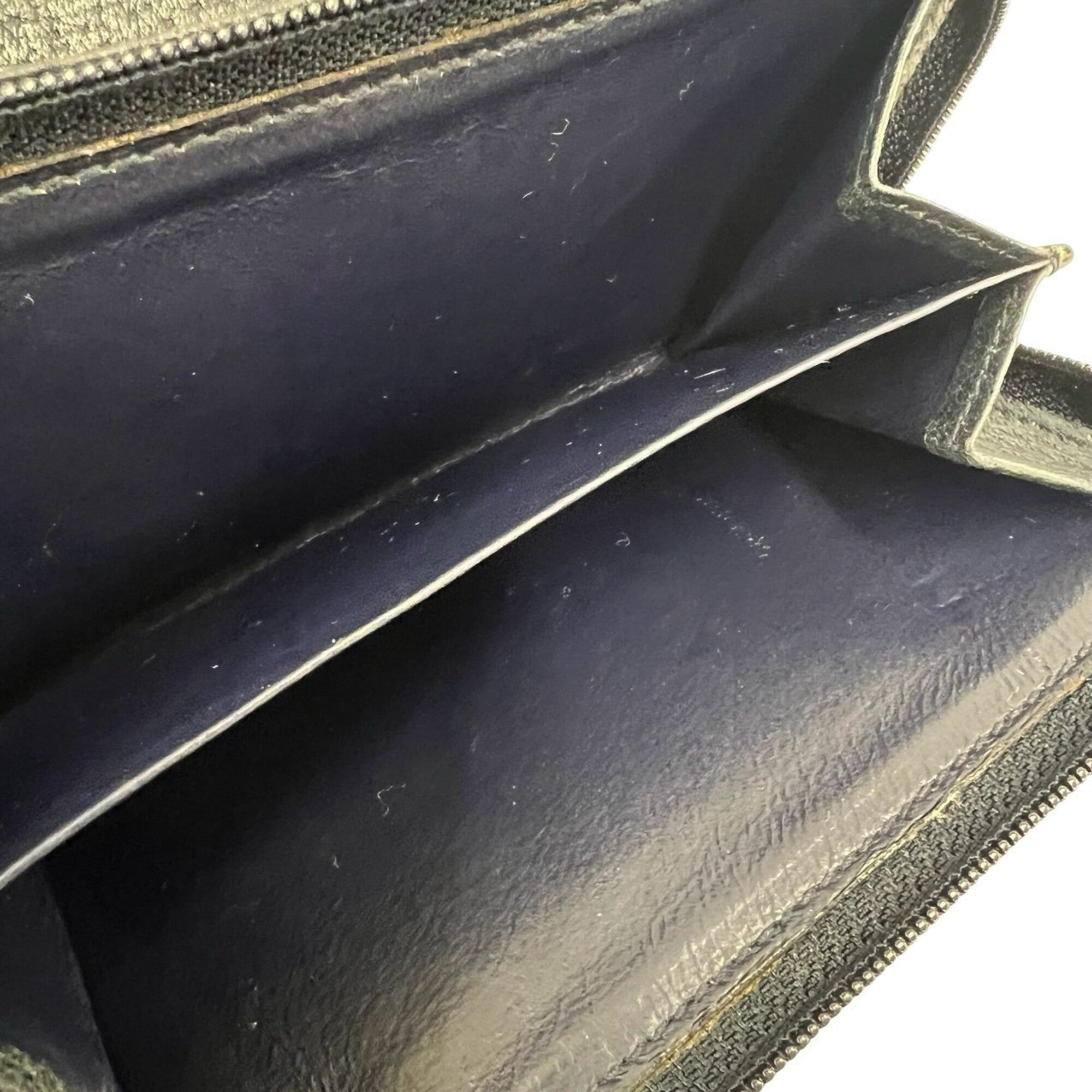 Gucci Navy Leather Pvc Wallet (Bi-Fold) (Pre-Owned)