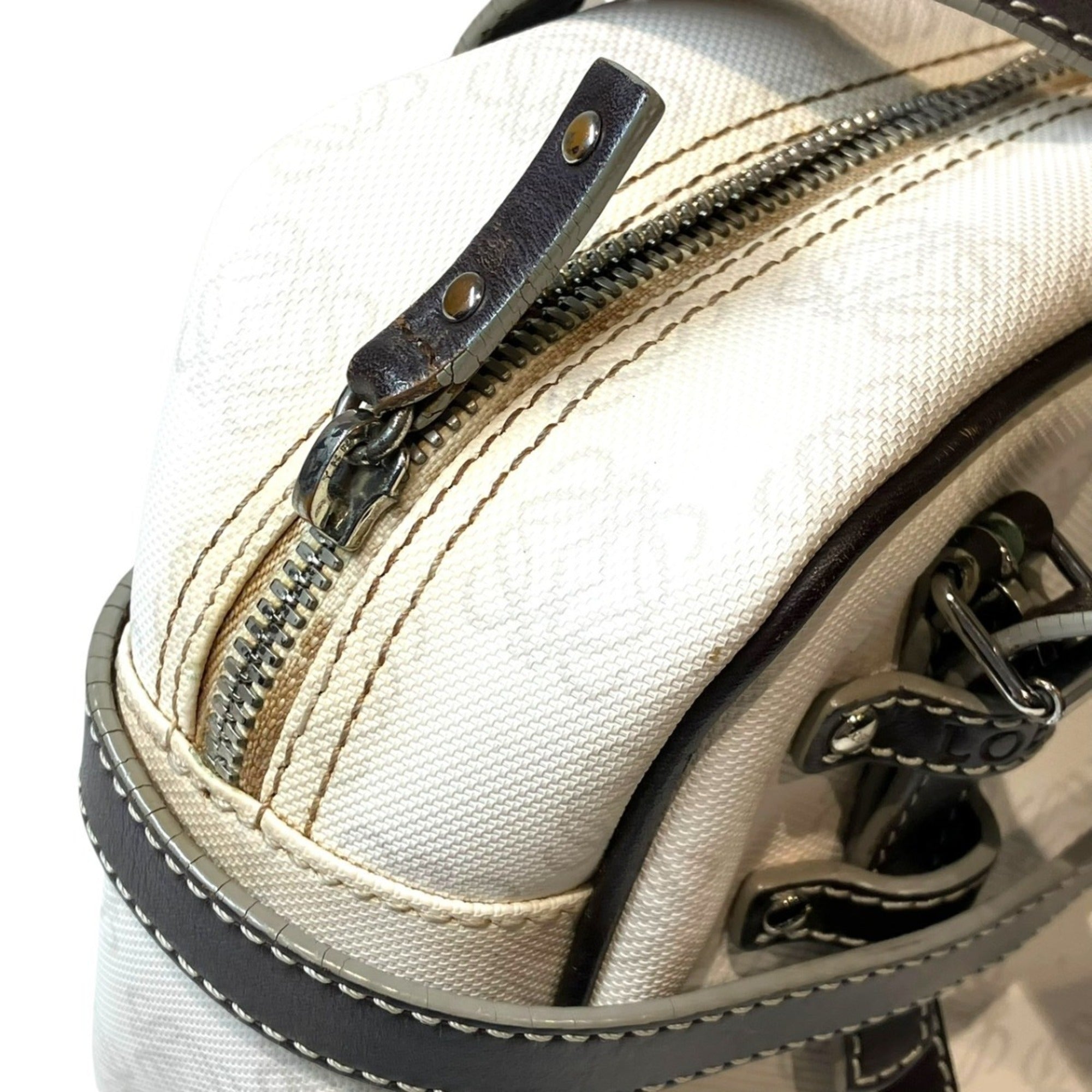 Loewe White Pvc Leather Handbag (Pre-Owned)