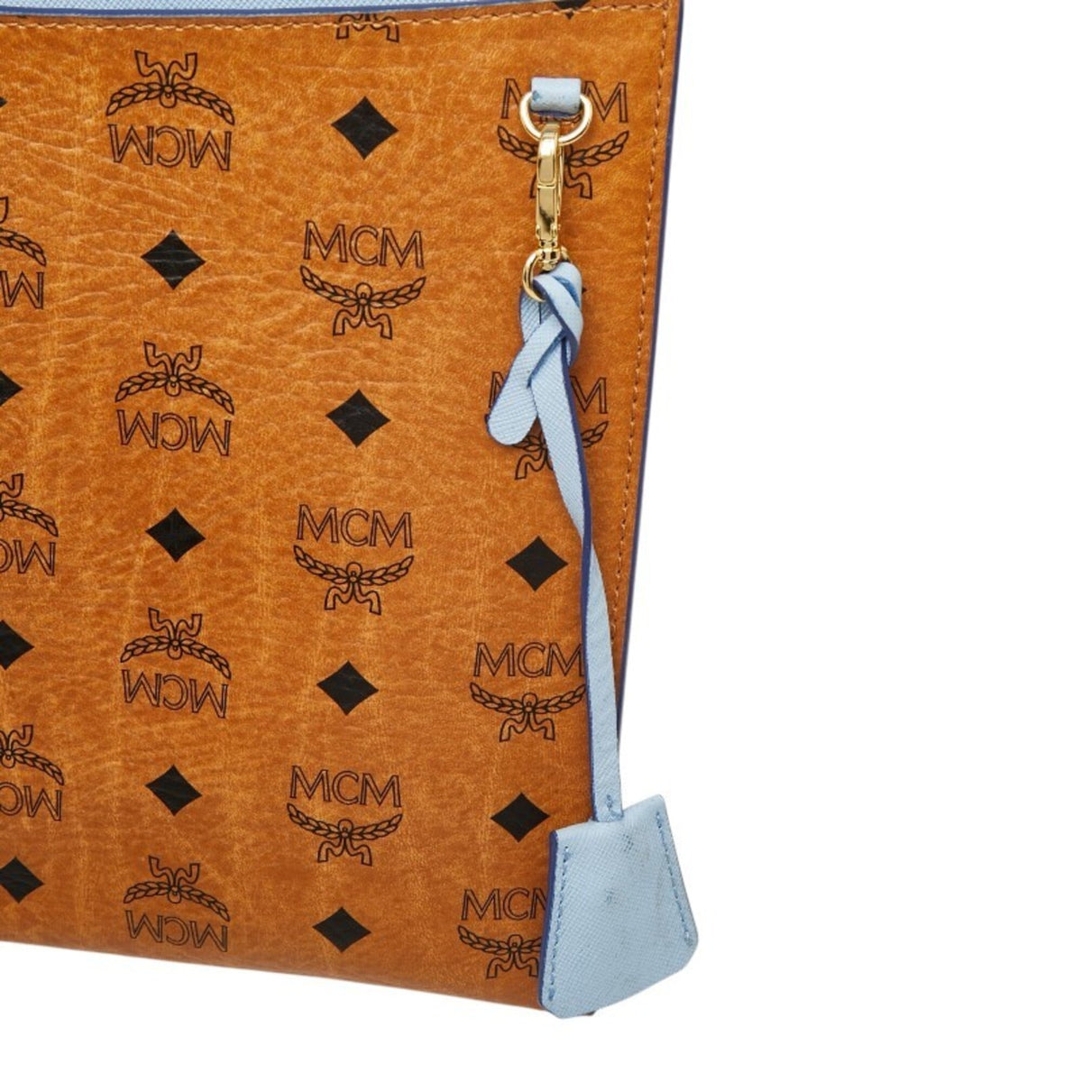 Mcm Brown Pvc Leather Clutch Bag (Pre-Owned)