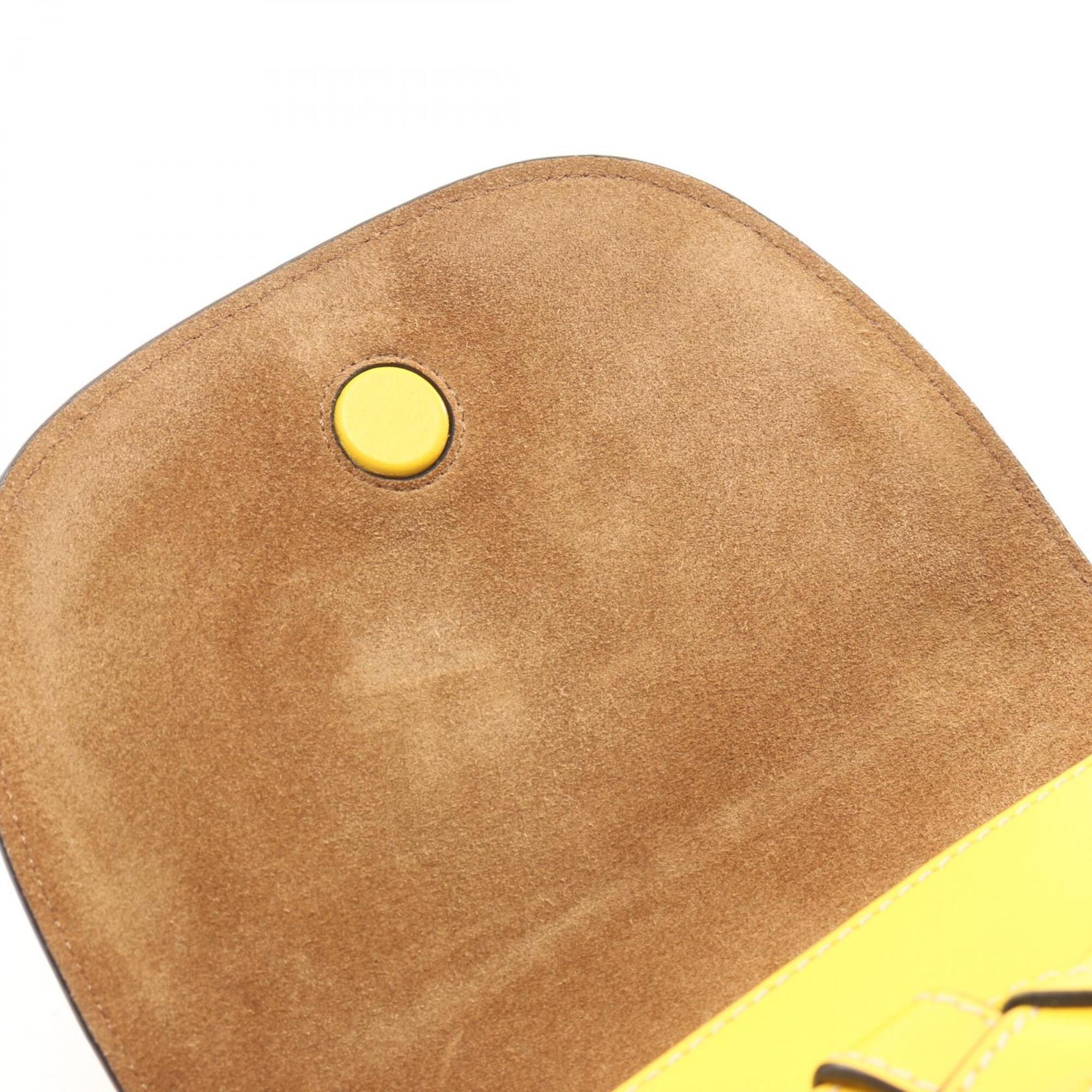 Loewe Yellow Leather Fanny Pack Handbag Sling Bag (Pre-Owned)