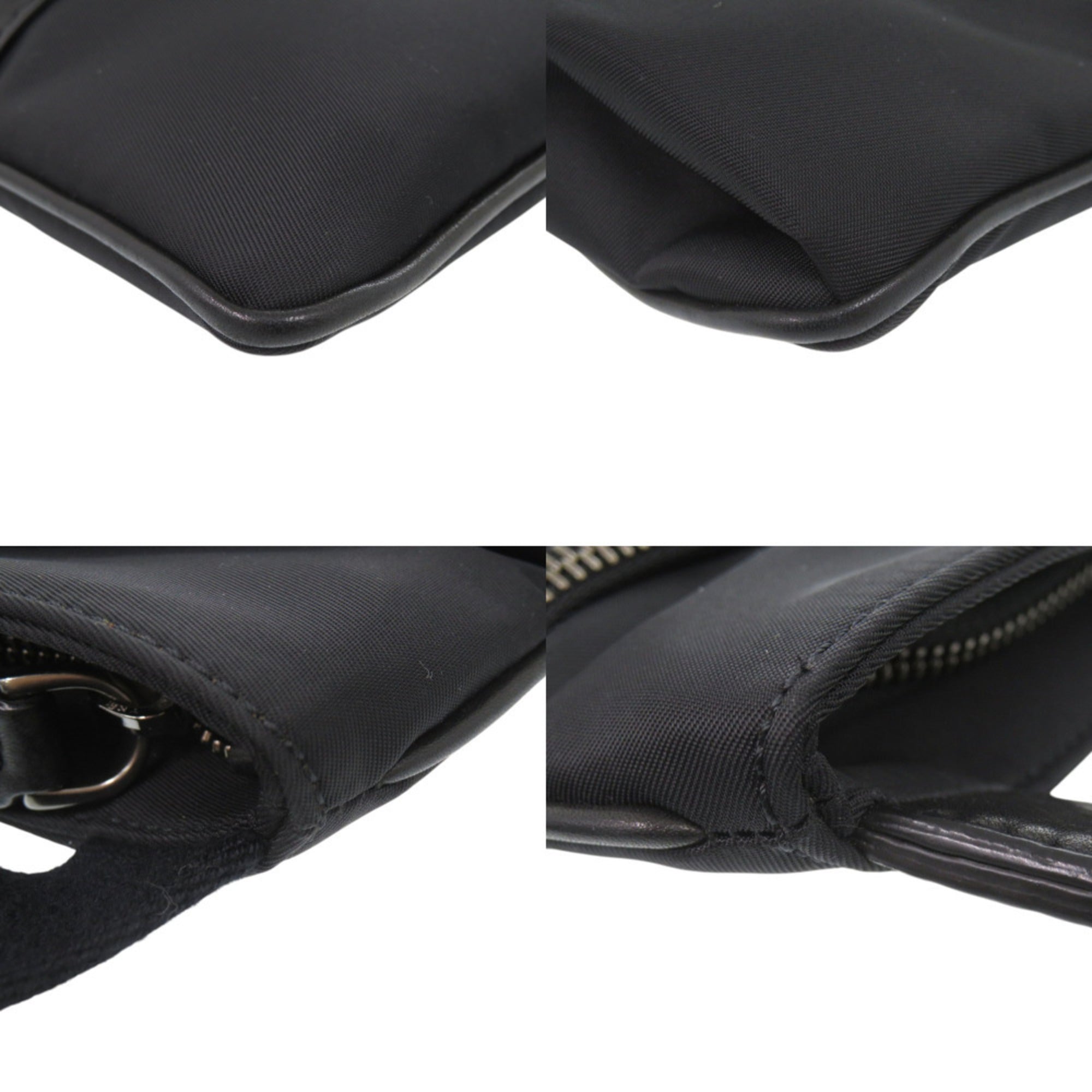 Tod's Black Nylon Leather Shoulder Bag (Pre-Owned)