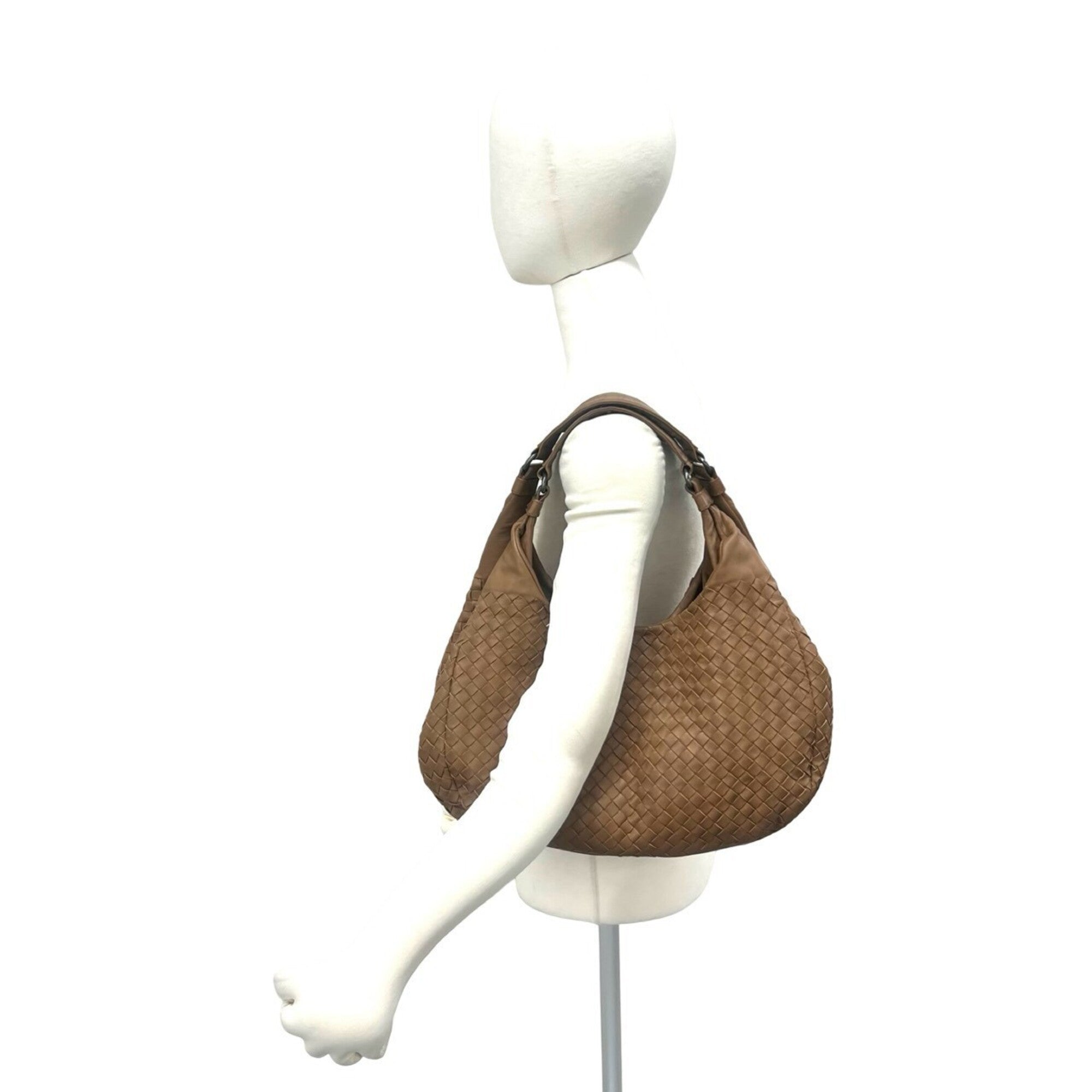 Bottega Veneta Brown Leather Handbag Tote Bag (Pre-Owned)