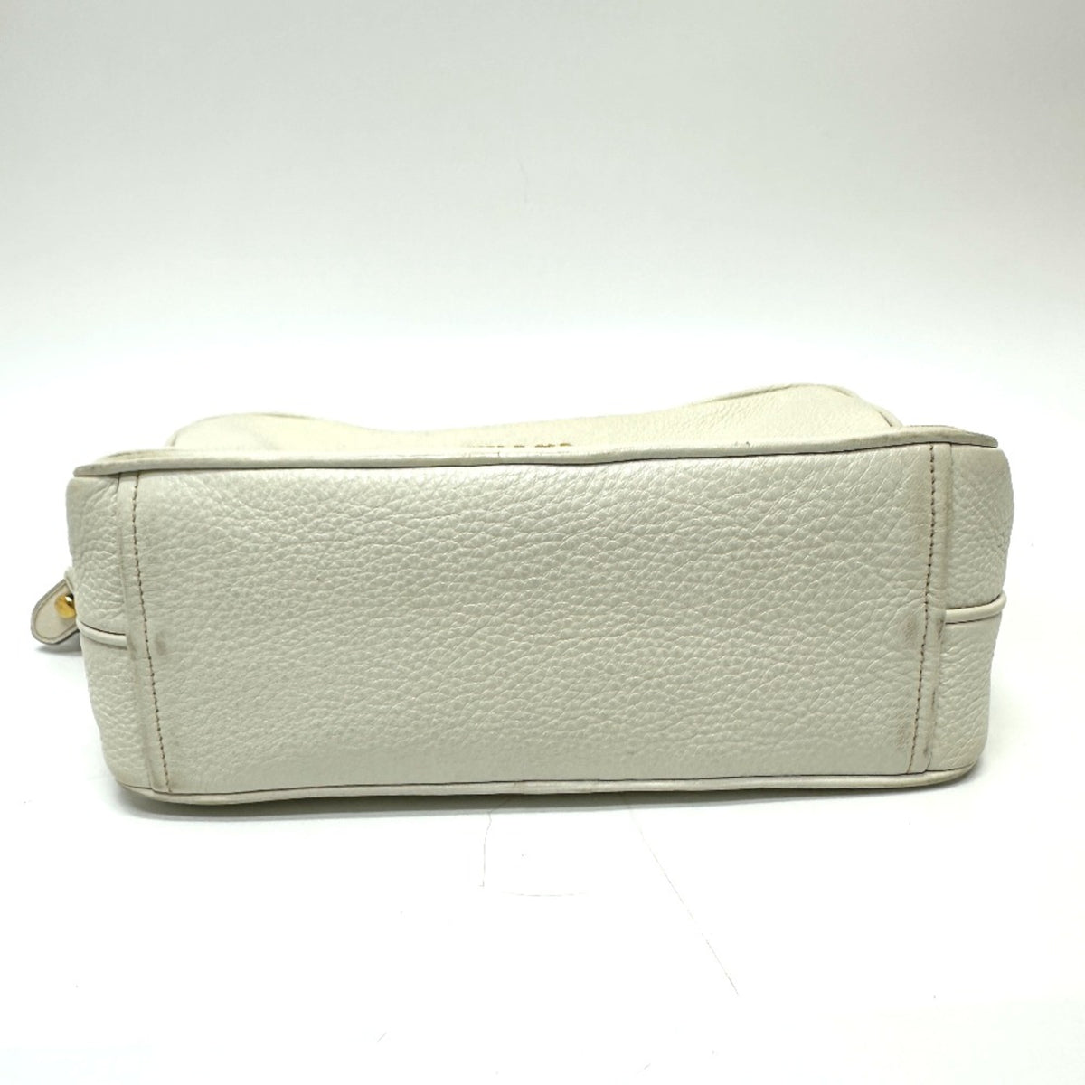 Prada White Leather Shoulder Bag (Pre-Owned)
