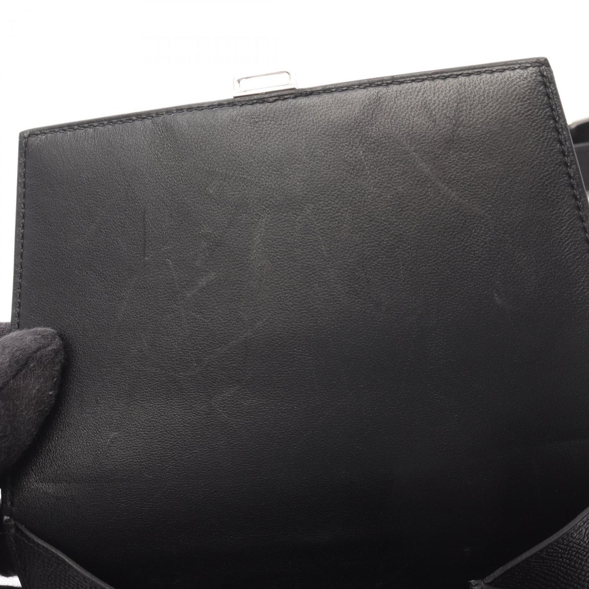 Hermes Black Leather Shoulder Bag (Pre-Owned)