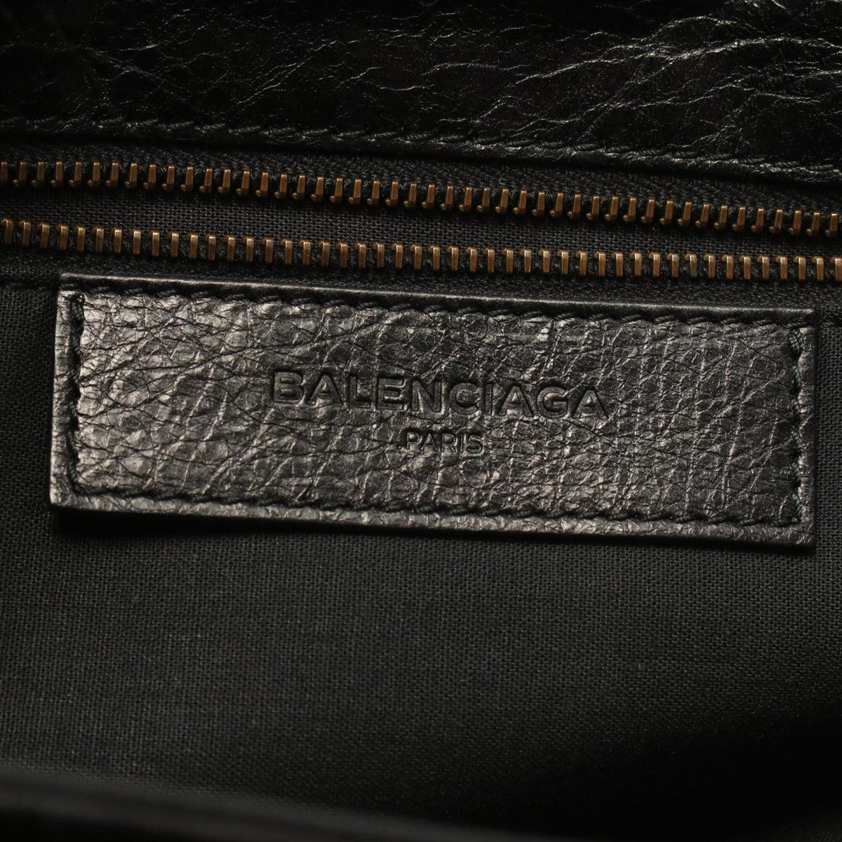 Balenciaga Black Leather Handbag Shoulder Bag (Pre-Owned)