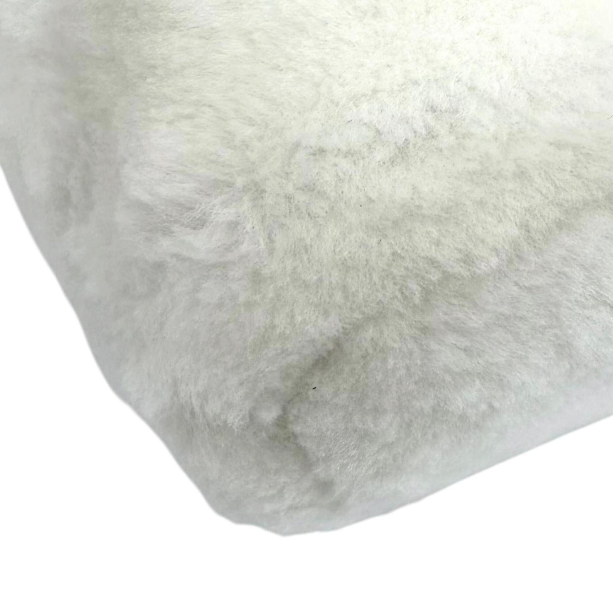 Miu Miu White Fur Shoulder Bag (Pre-Owned)