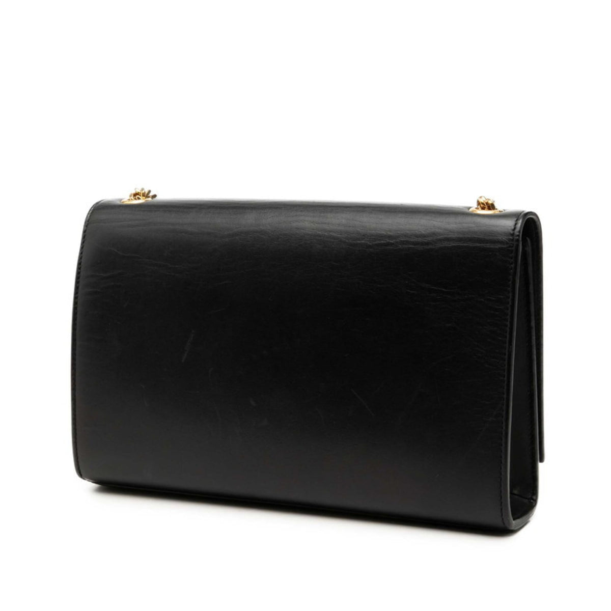 Saint Laurent Black Leather Shoulder Bag (Pre-Owned)
