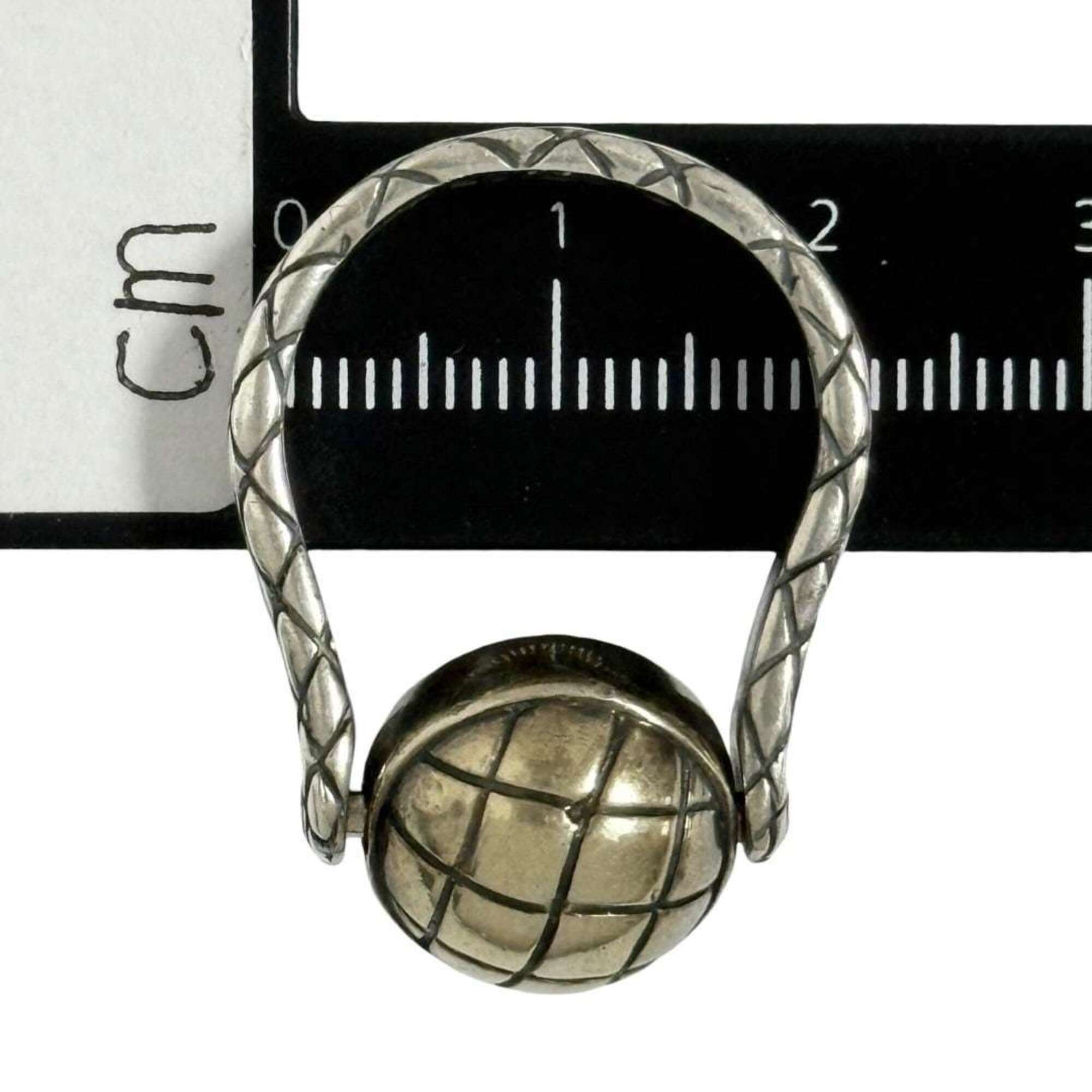 Bottega Veneta Silver 925 Band Ring (Pre-Owned)