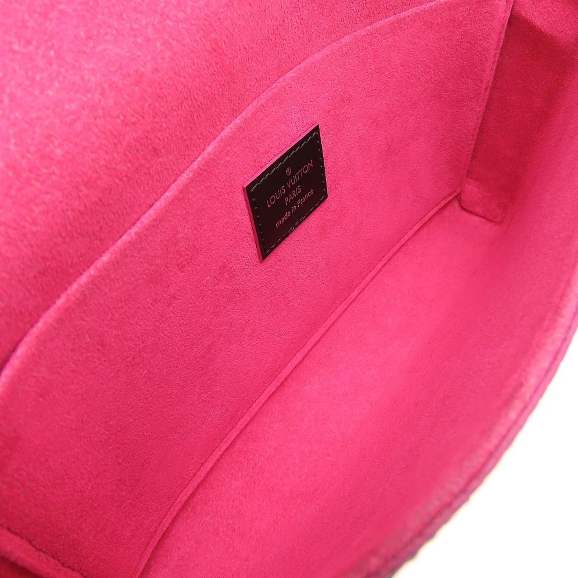 Louis Vuitton Hot Pink Noir Leather Pochette (Pre-Owned)