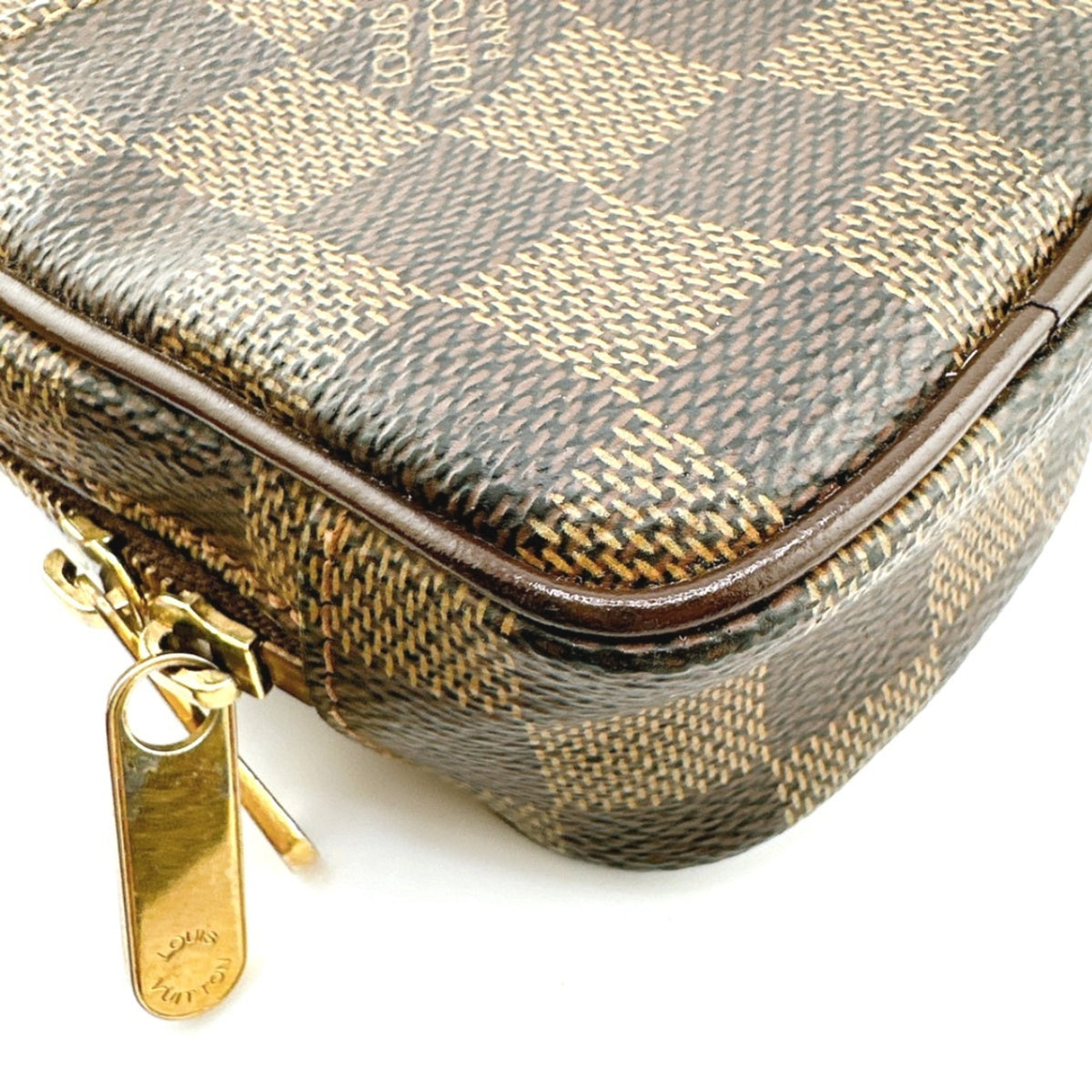 Louis Vuitton Brown Damier Canvas Pouch (Pre-Owned)