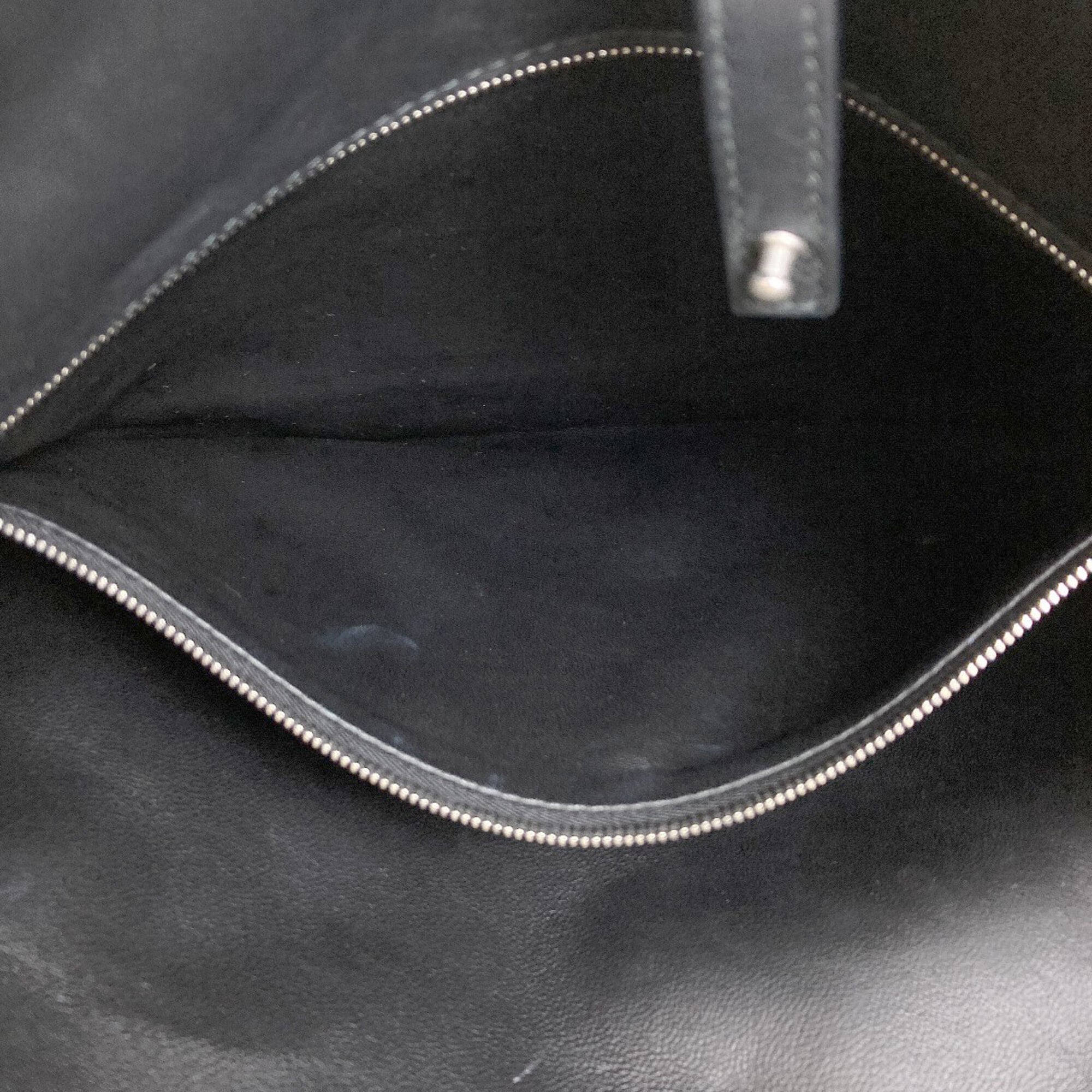 Bottega Veneta Black Leather Shoulder Bag (Pre-Owned)
