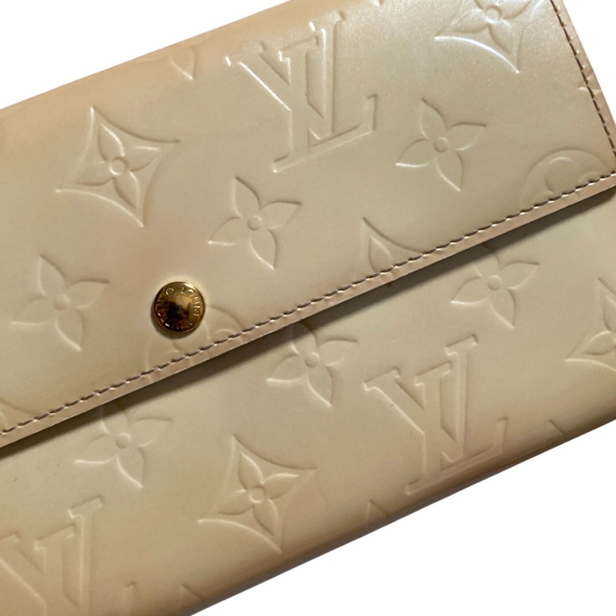 Louis Vuitton Vernis Yellow Vernis Long Wallet (Bi-Fold) (Pre-Owned)