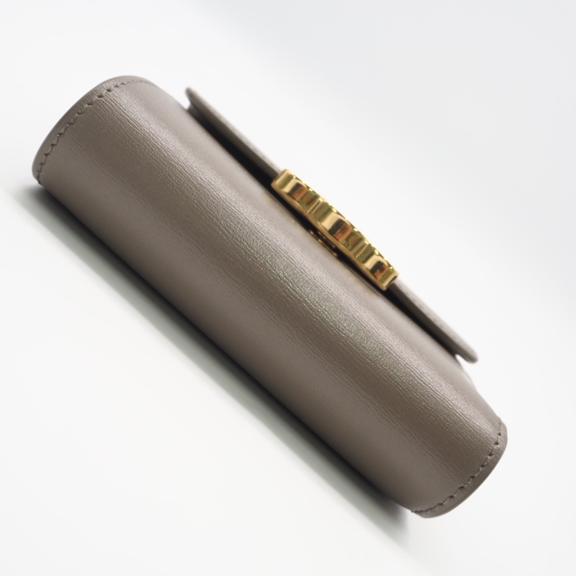 Celine Grayish Leather Wallet (Tri-Fold) (Pre-Owned)