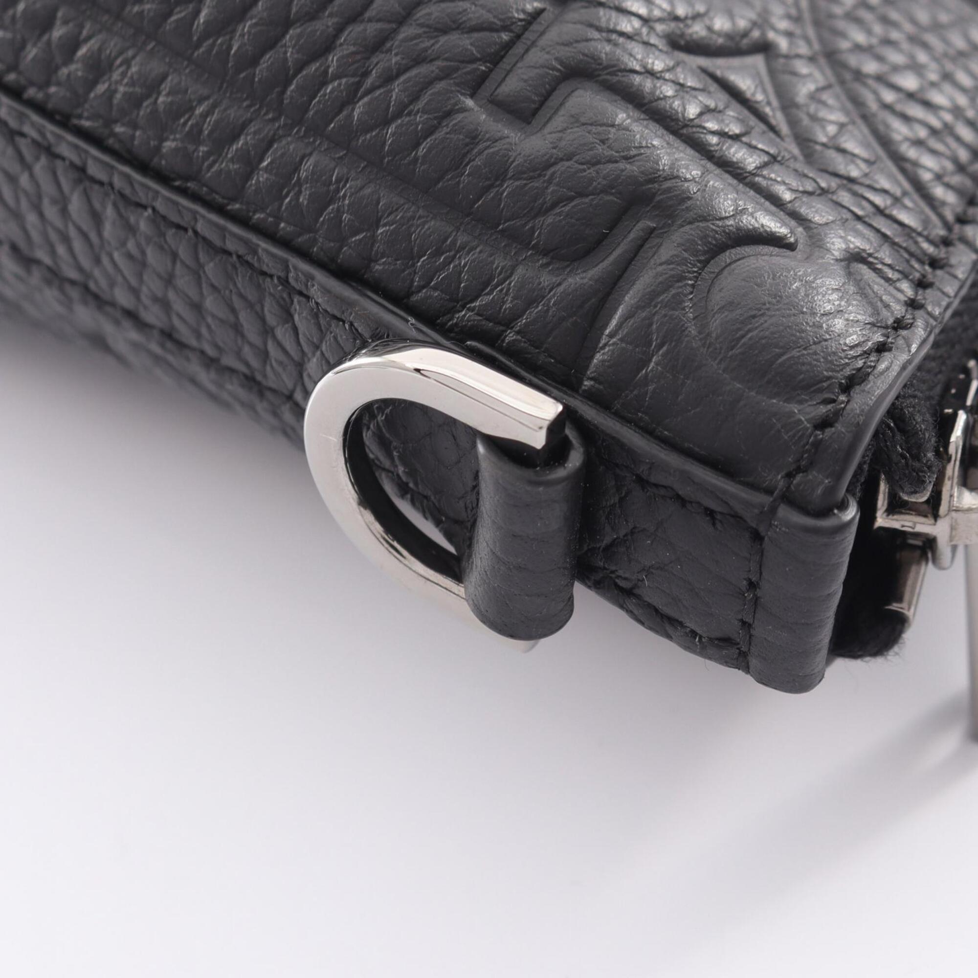 Christian Dior Black Leather Handbag Weekend Bag (Pre-Owned)
