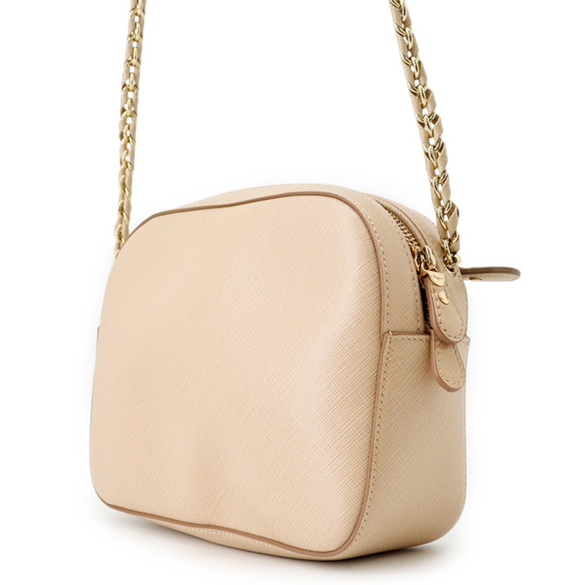 Salvatore Ferragamo Beige Leather Handbag Shoulder Bag (Pre-Owned)