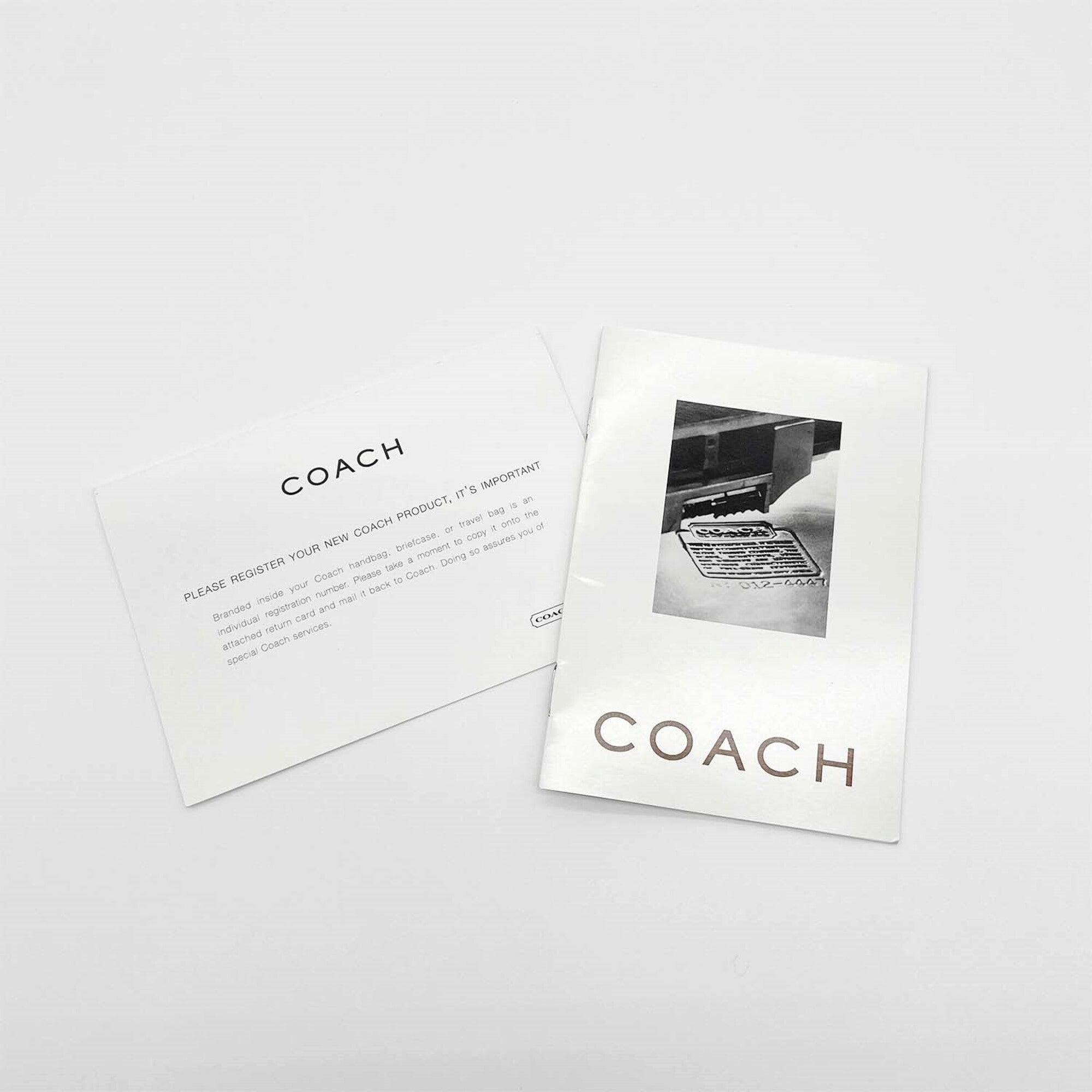 Coach Black Nylon Leather Handbag Pouch (Pre-Owned)