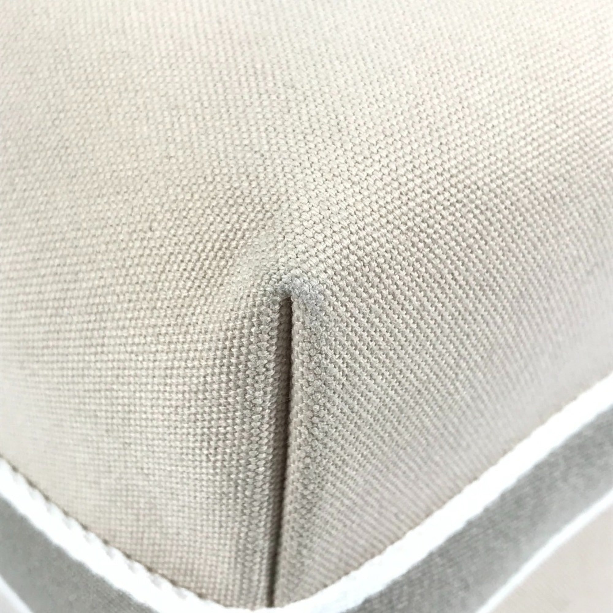 Hermes Beige Cotton Pouch Vanity Bag (Pre-Owned)