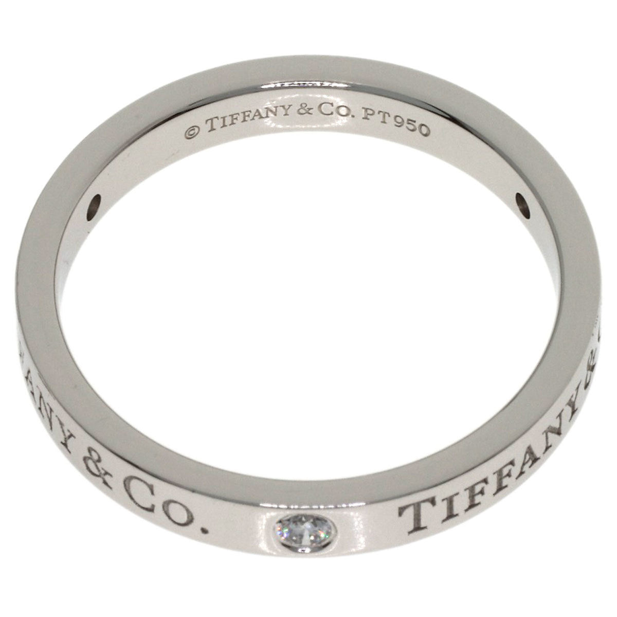 Tiffany Platinum 950 Band Ring (Pre-Owned)