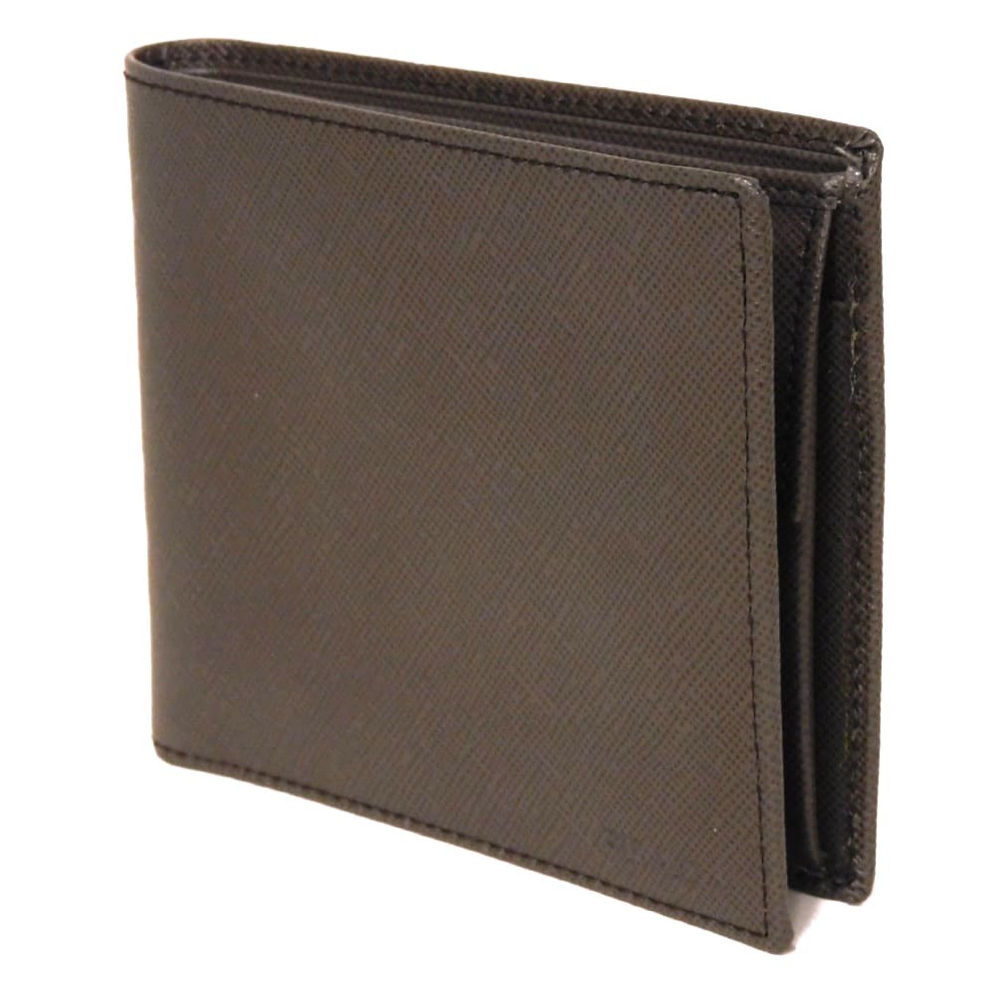 Prada Saffiano Brown Saffiano Wallet (Bi-Fold) (Pre-Owned)