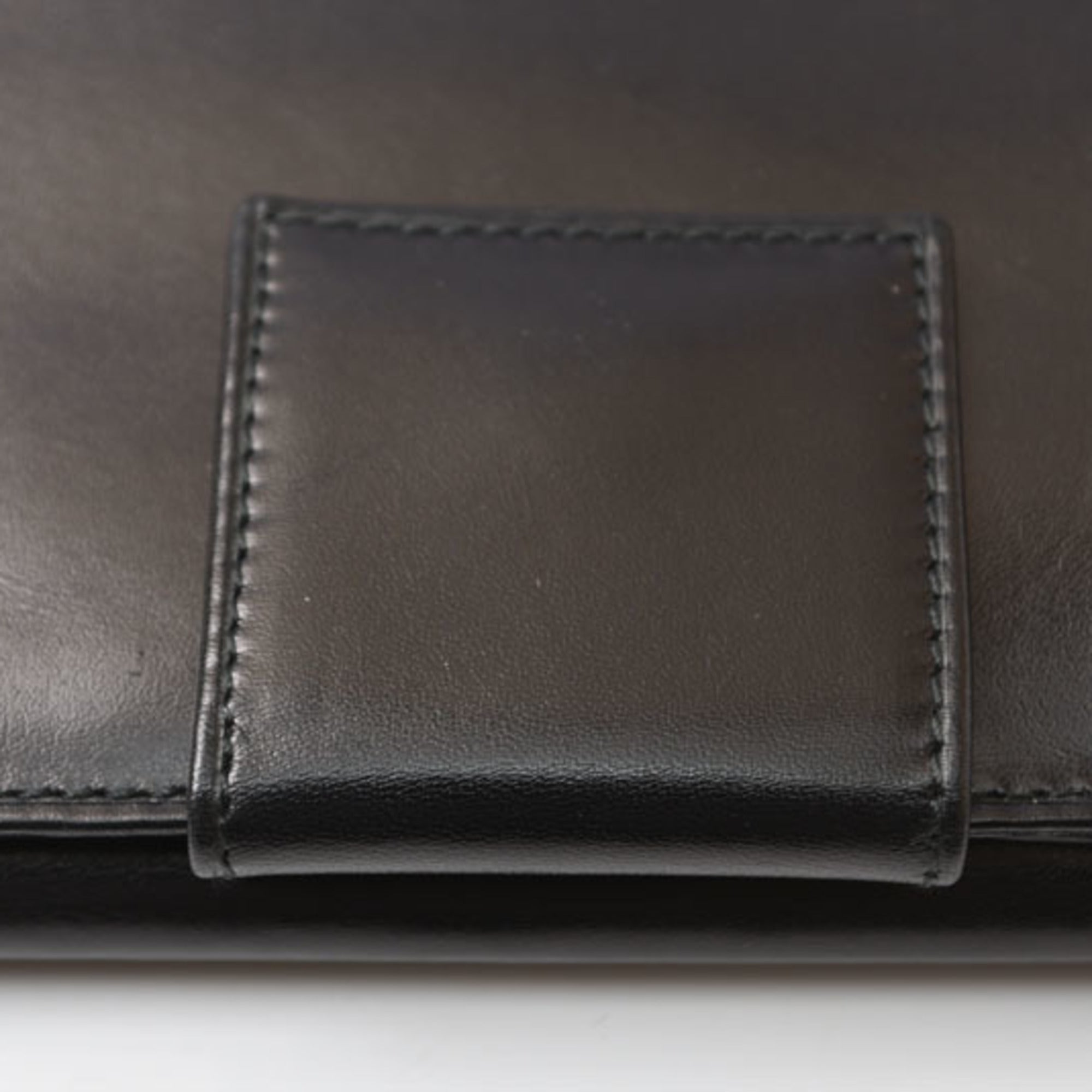 Prada Black Nero Leather Wallet (Tri-Fold) (Pre-Owned)