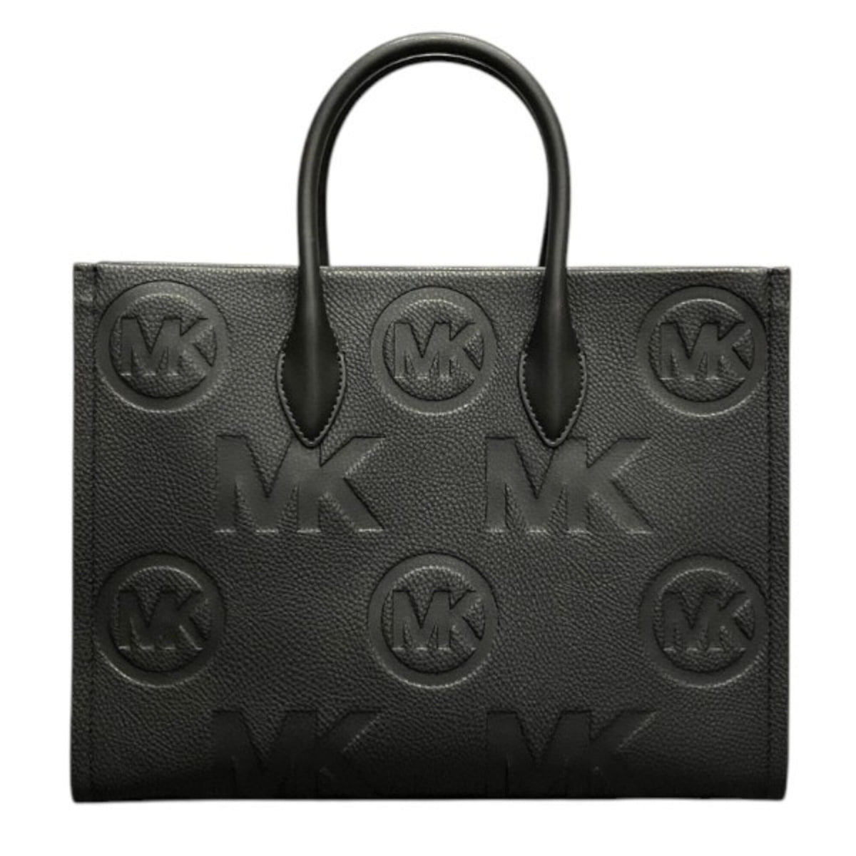Michael Kors Black Leather Shoulder Bag Tote Bag (Pre-Owned)