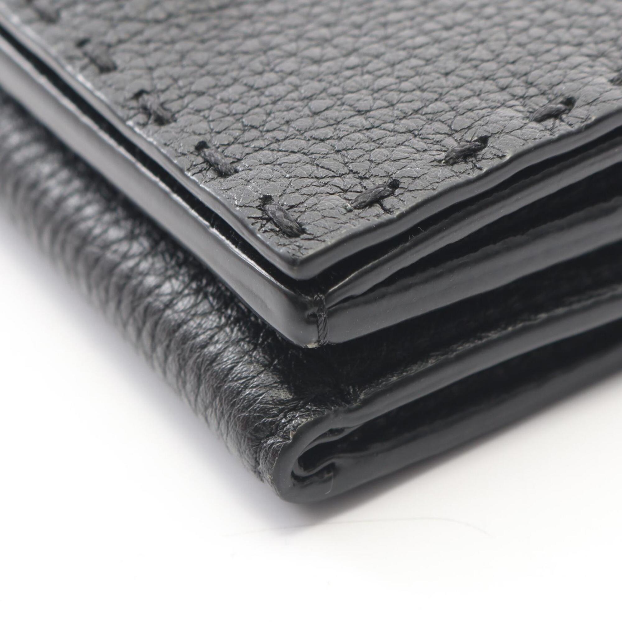 Fendi Black Leather Wallet (Tri-Fold) (Pre-Owned)