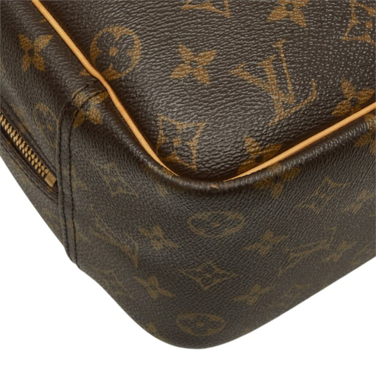 Louis Vuitton Brown Pvc Leather Handbag (Pre-Owned)