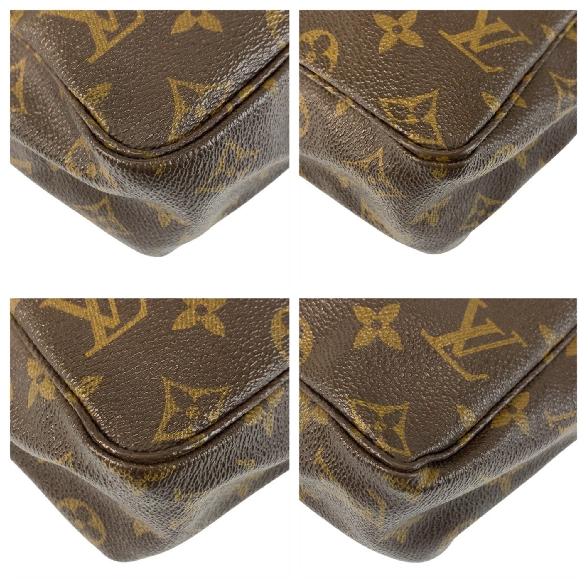 Louis Vuitton Brown Pvc Pouch (Pre-Owned)