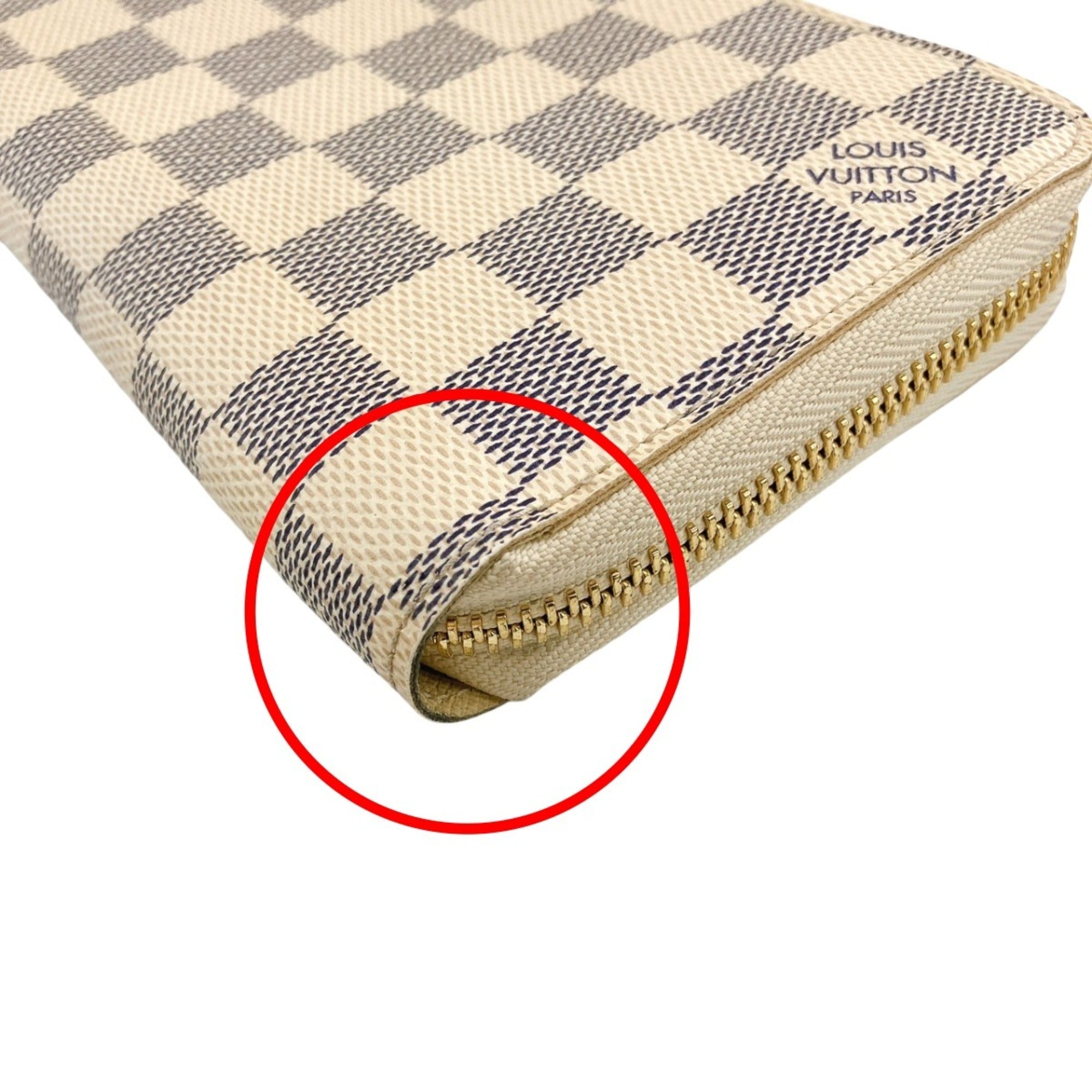 Louis Vuitton Damier Azur White Damier Azur Long Wallet (Bi-Fold) (Pre-Owned)