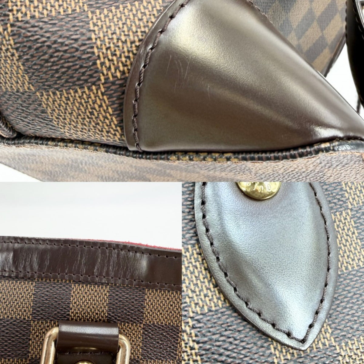 Louis Vuitton Brown Damier Canvas Handbag Tote Bag (Pre-Owned)