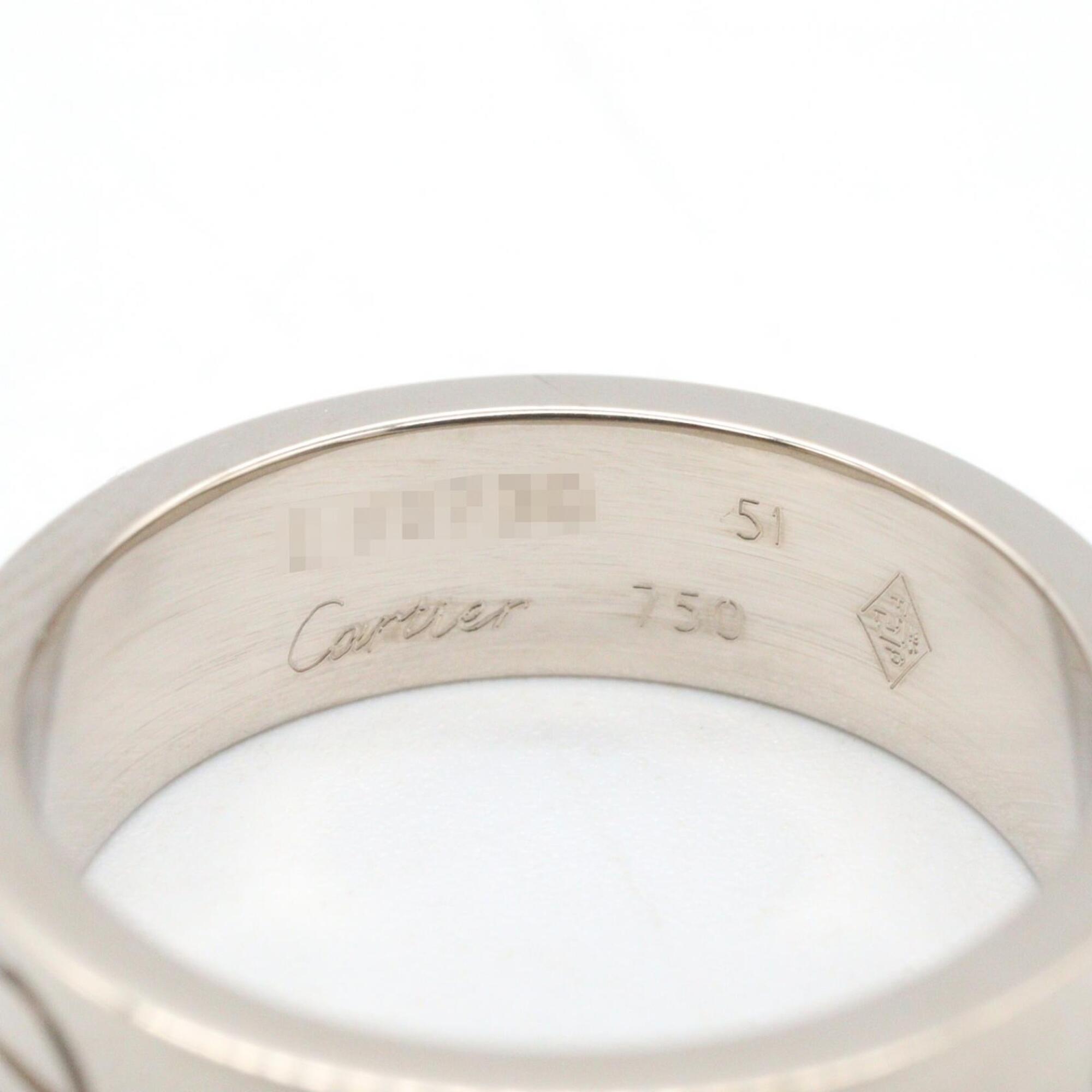 Cartier Silver White Gold (18K) Band Ring (Pre-Owned)