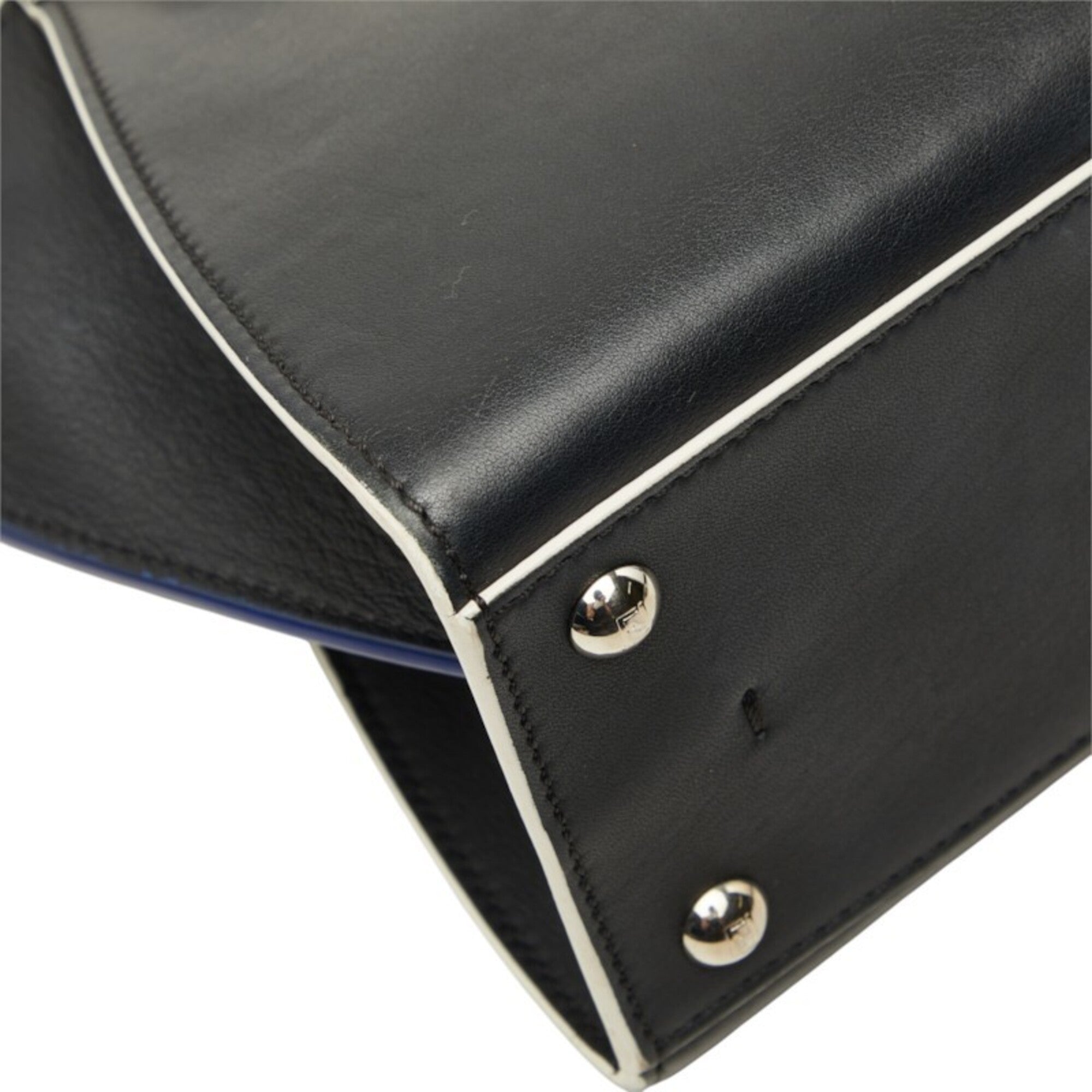 Fendi Black Leather Handbag Shoulder Bag (Pre-Owned)