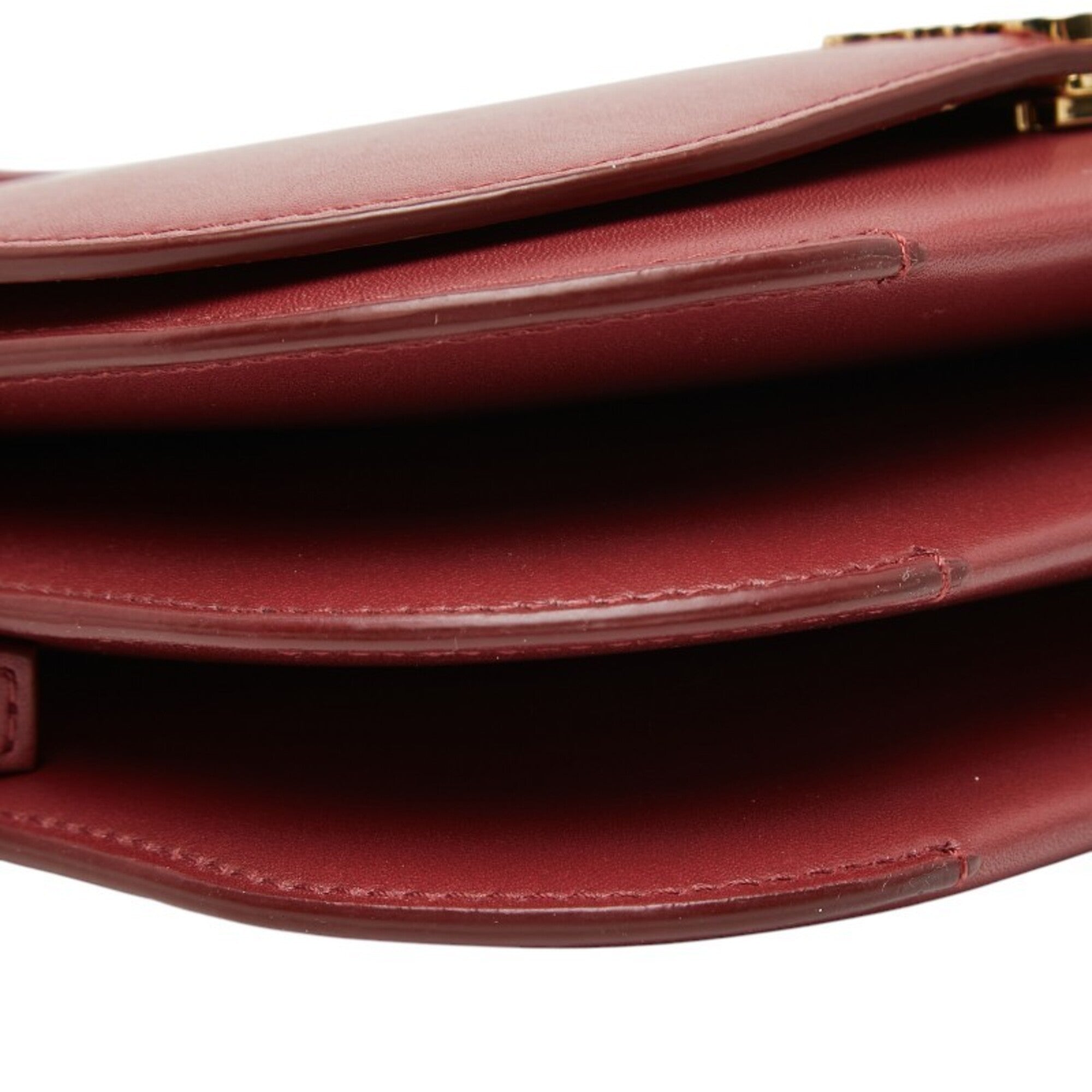 Loewe Bordeaux Leather Shoulder Bag (Pre-Owned)
