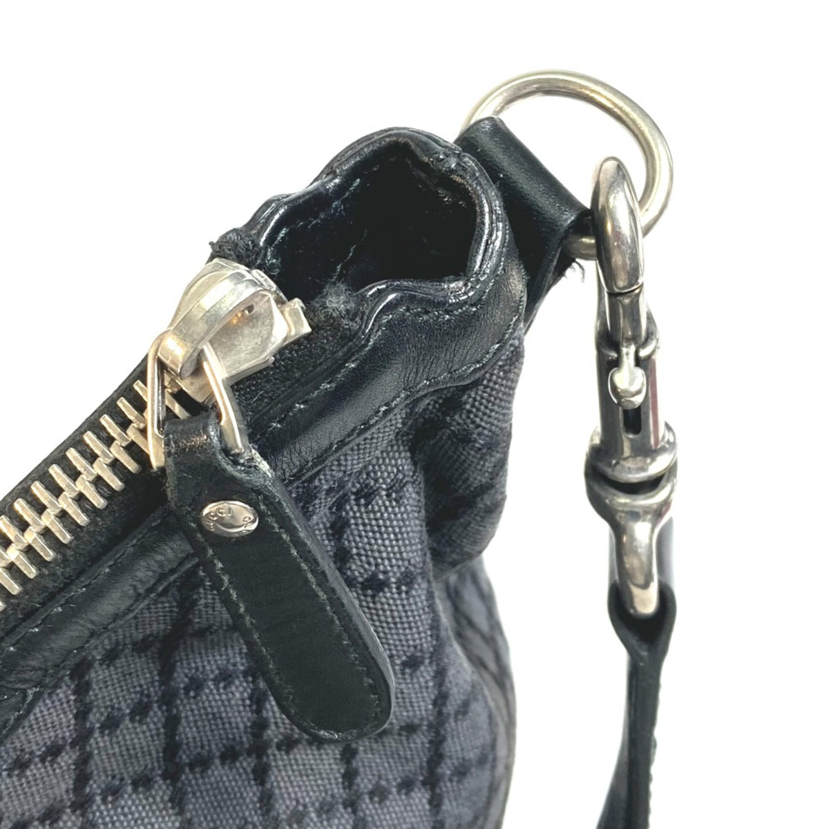 Gucci Black Cloth Shoulder Bag (Pre-Owned)
